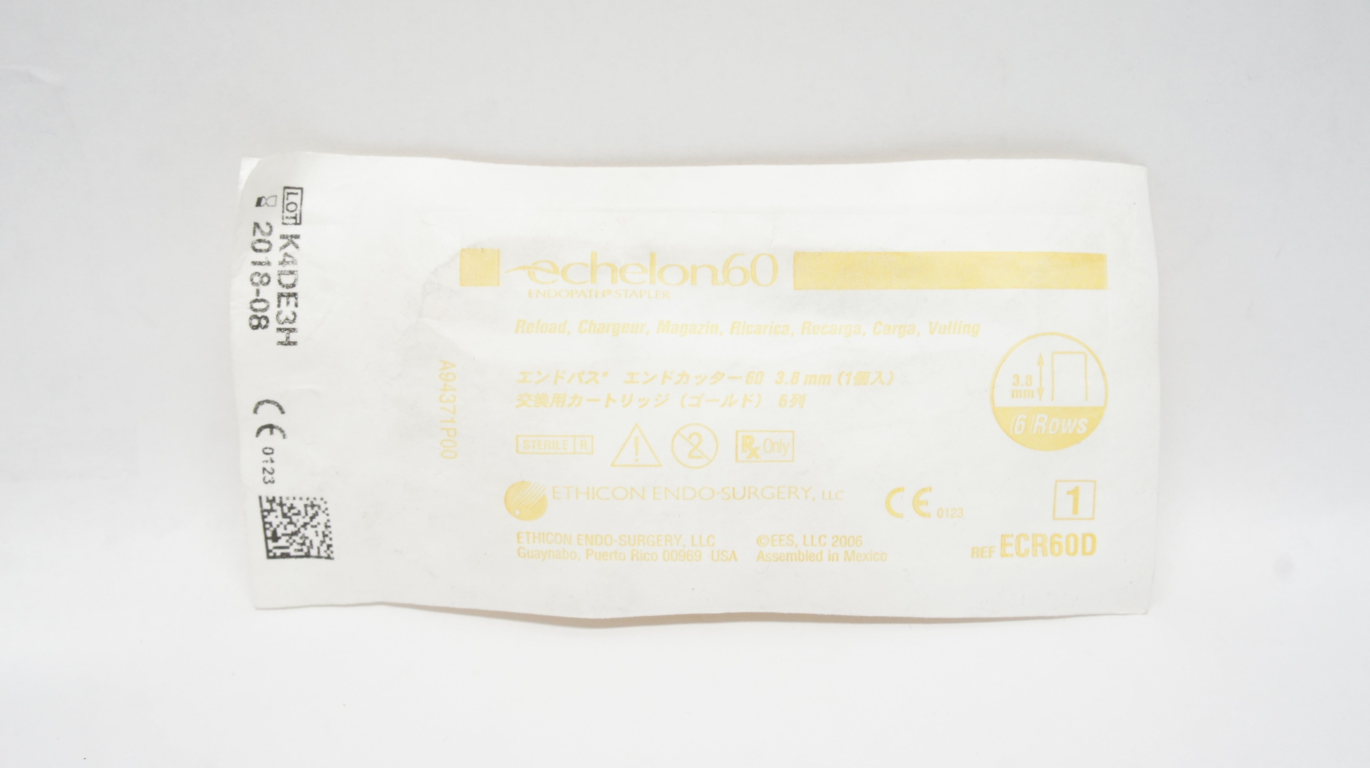 Ethicon ECR60D Echelon60 Endoscopic Linear Cutter Reloads 3.8mm (x)