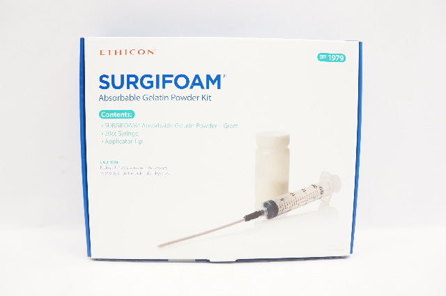 Ethicon 1979 Ferrosan SURGIFOAM Absorbable Gelatin Powder Kit (x)
