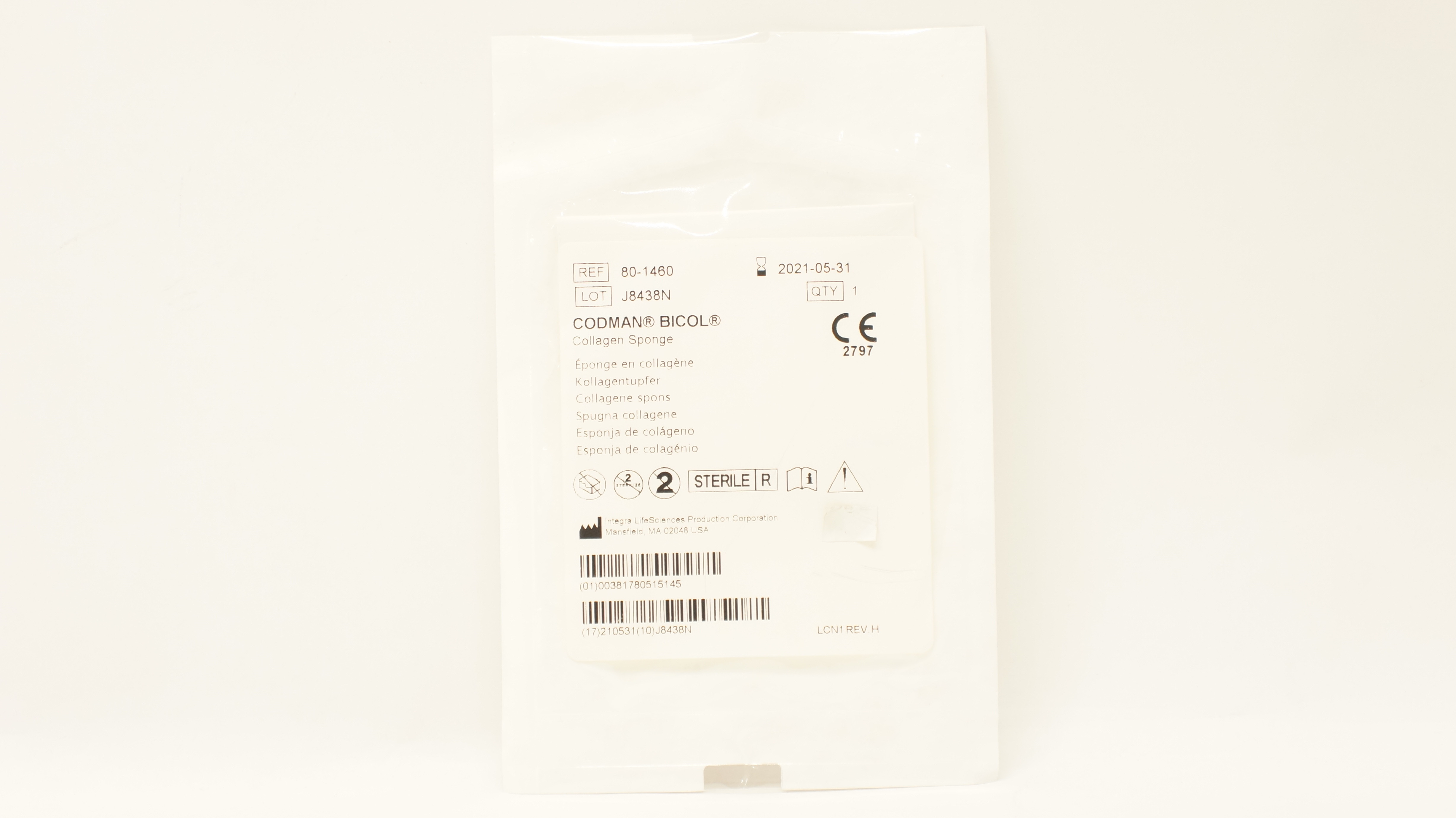 Codman 80-1460 Bicol Collagen Sponge (x)