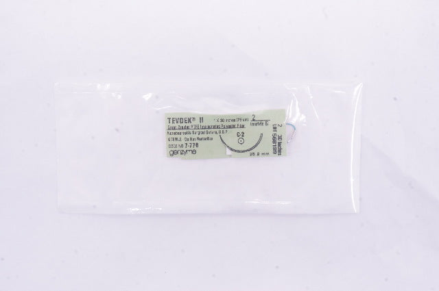 Genzyme 7-776 TEVDEK II, 2 Green Braided PTFE Impergnated Polyester, C-2 30in