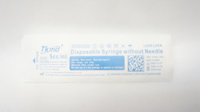 Tkmd TKSLL-004 Disposable Syringe without Ndle 5cc/mL