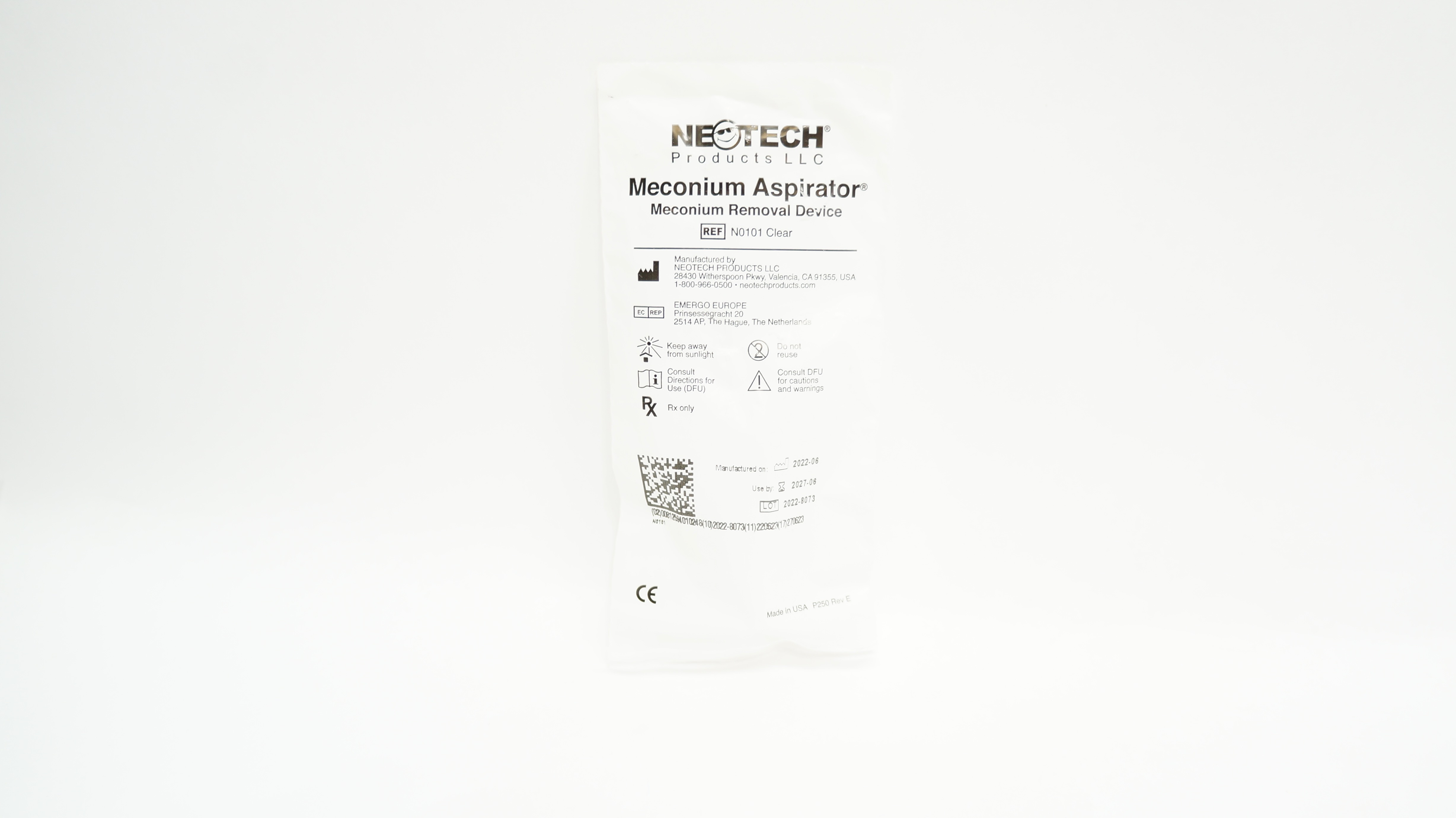 Neotech N0101 Meconium Aspirator Meconium Removal Device
