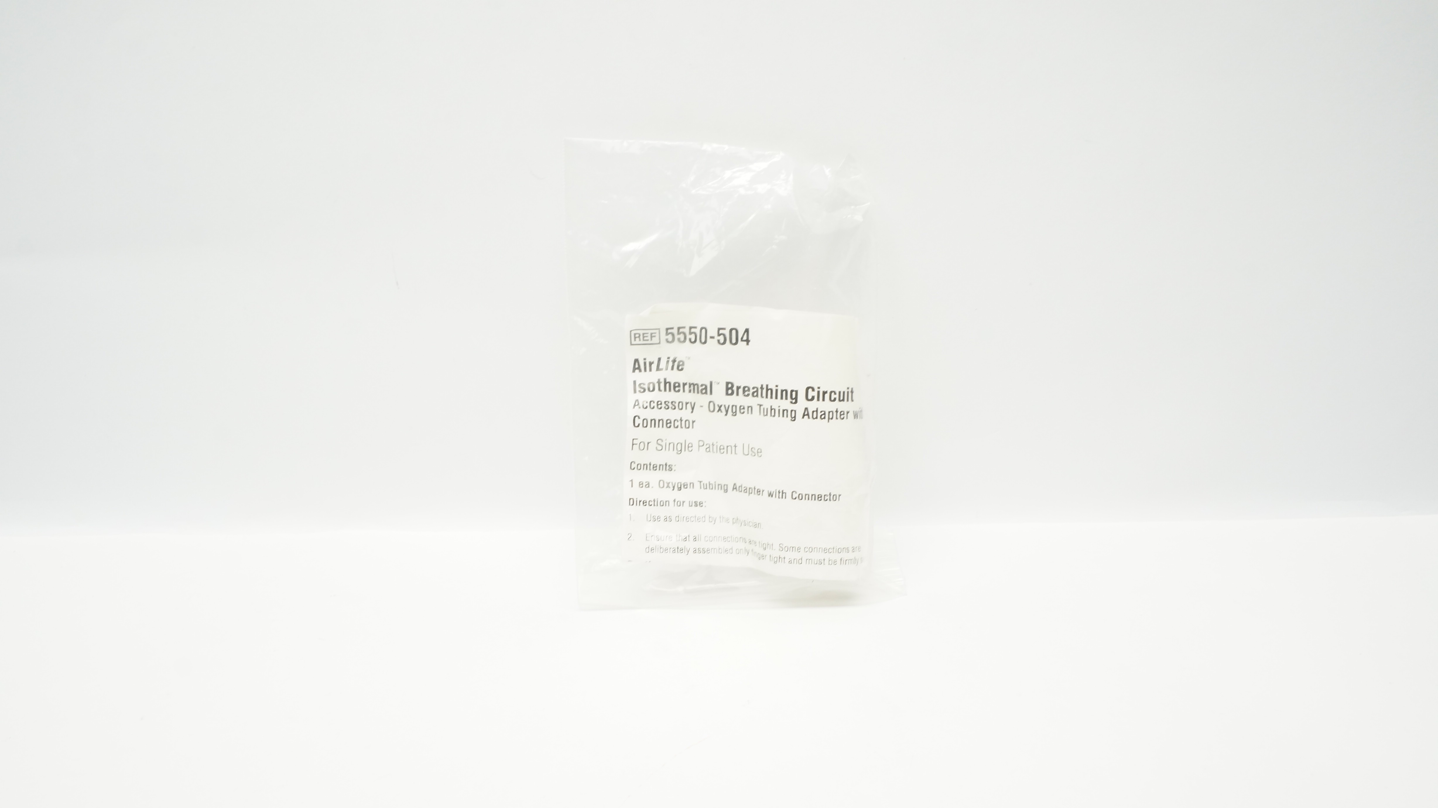 CareFusion 5550-504 AirLife Isothermal Breathing Circuit Oxygen Tubing Adapter