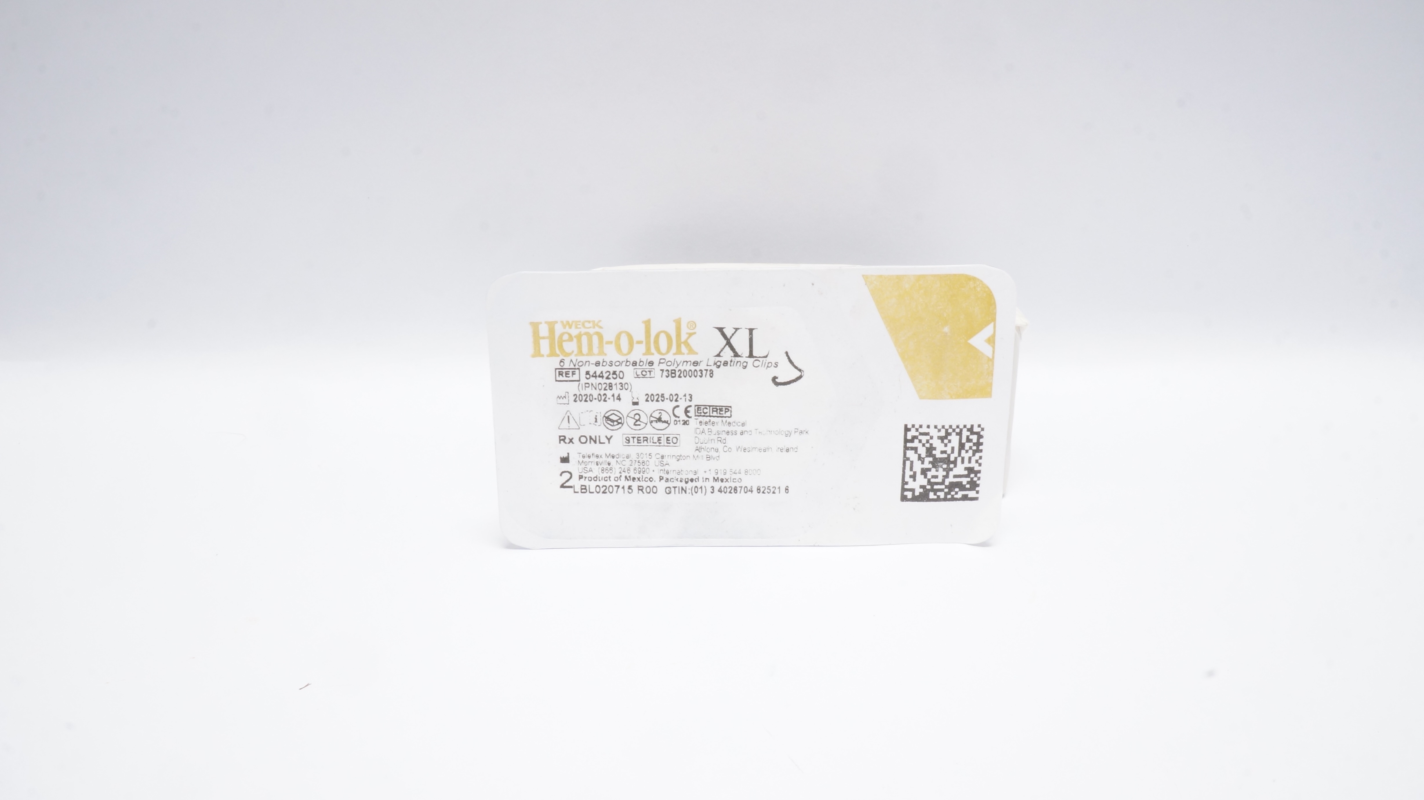 Teleflex 544250 Weck Hem-o-lok XL 6 Non-Absorbable Polymer Ligating Clips
