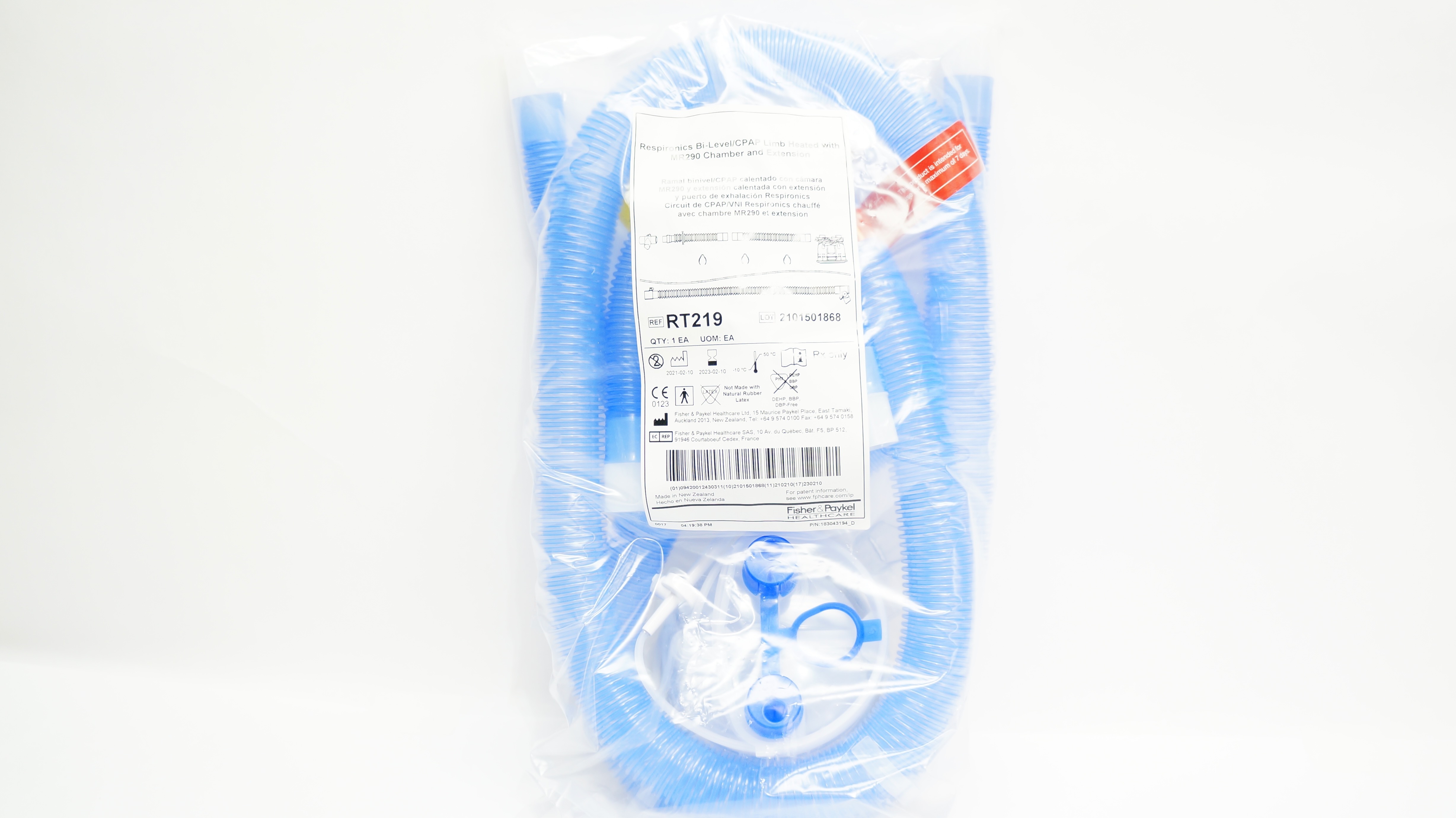 Rt202 Fisher&Paykel Healthcare RT219 Respironics Bi-Level/CPAP System (x)