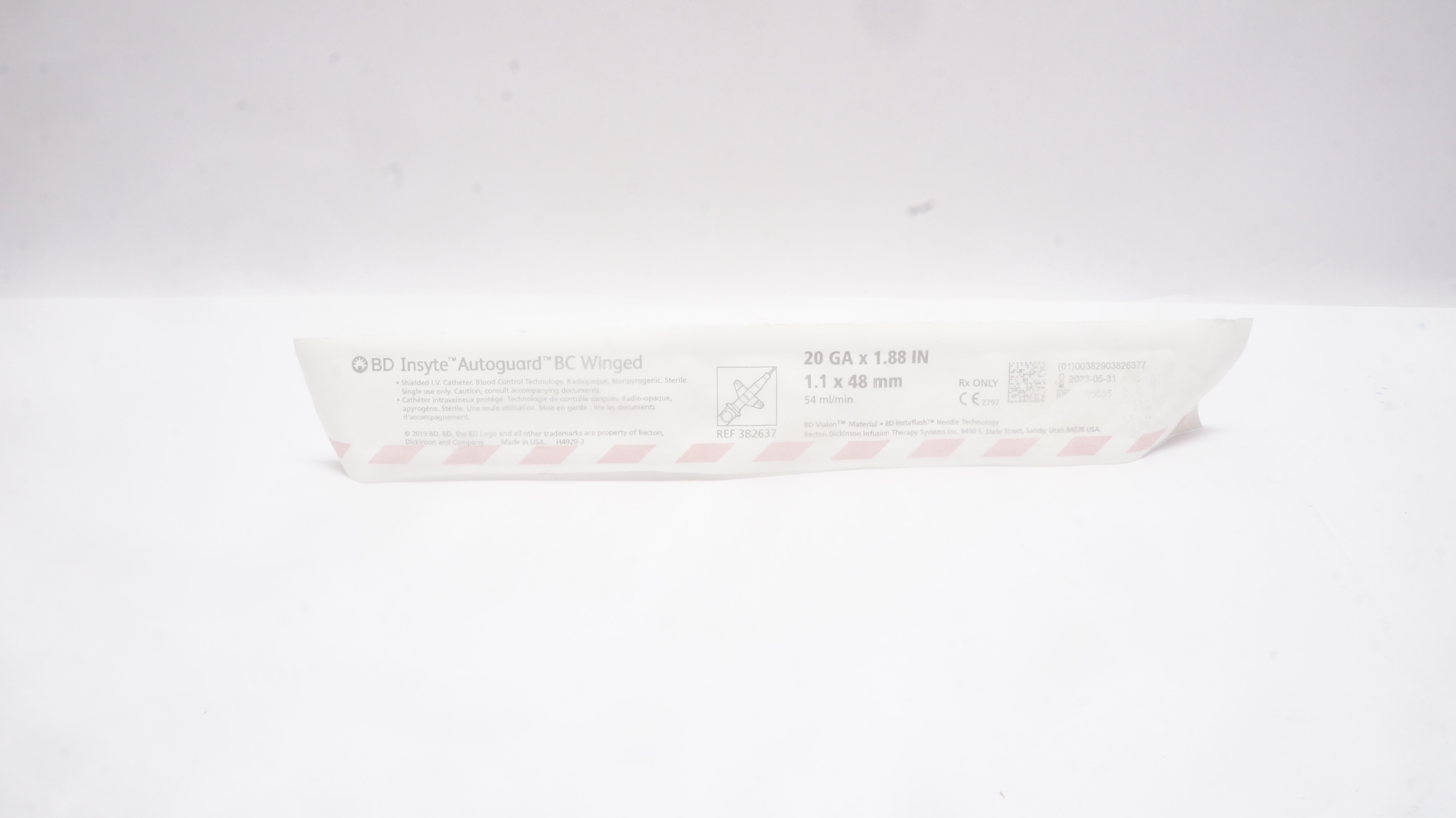 BD 382637 Insyte-N Autoguard BC Winged 20Ga x 1.88inch (x)