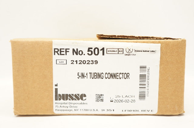 Busse 501 5-in-1 Tubing Connector - Case of 25