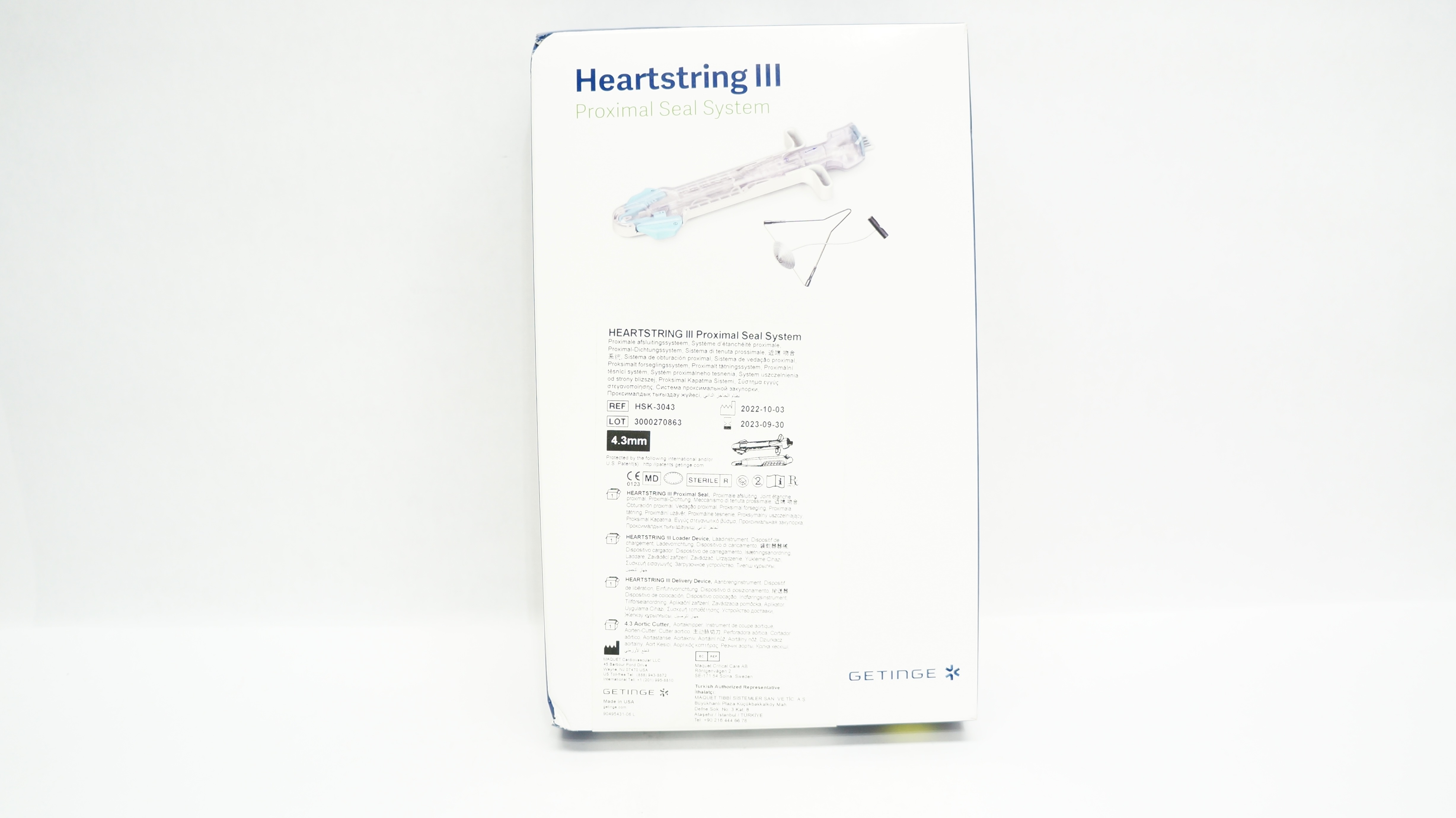 Maquet HSK-3043 Getinge Heartstring III Proximal Seal System 4.3mm (x)