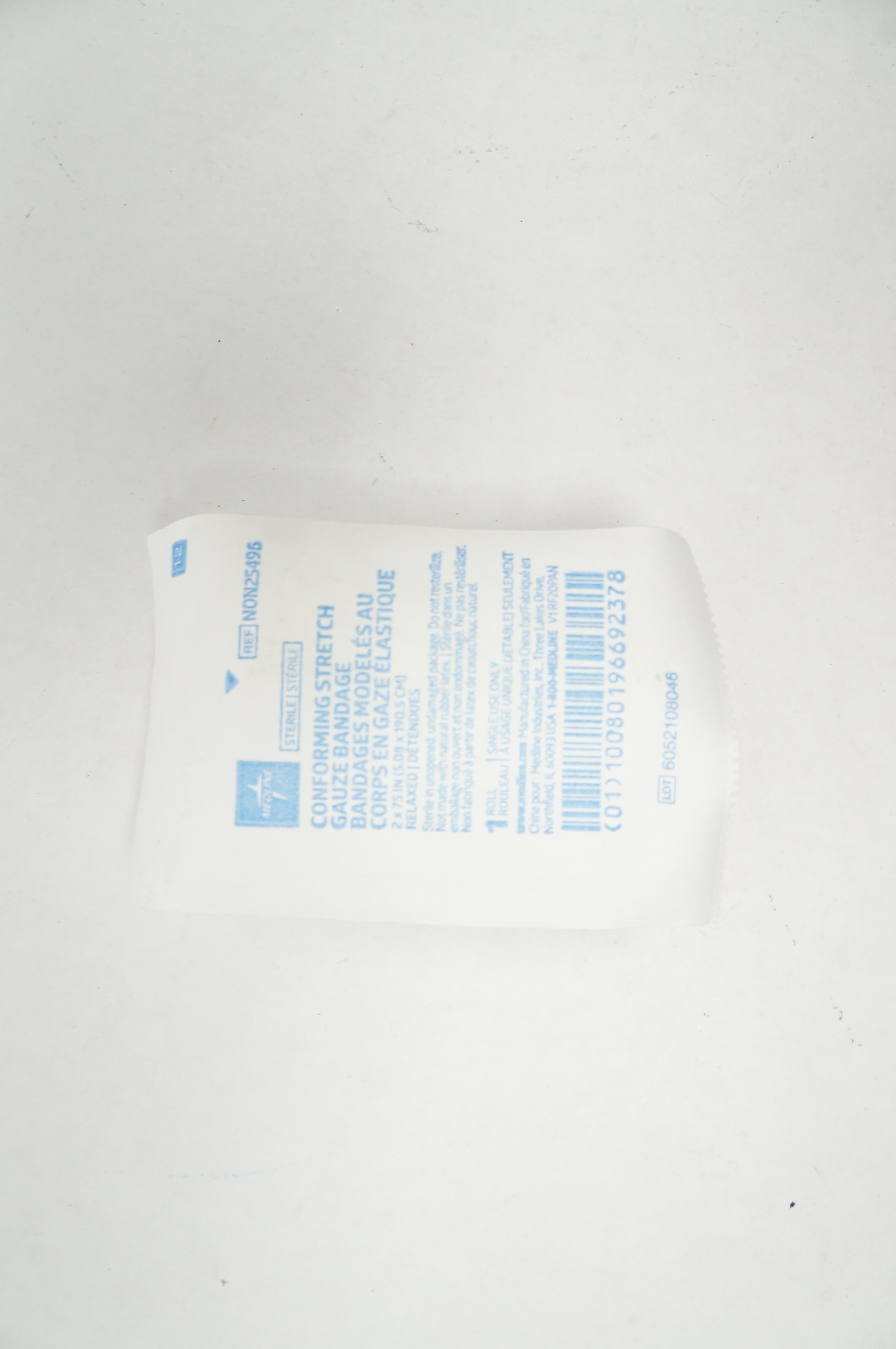 Medline NON25496 Conforming Stretch Gauze Bandage 2inch x 75inch Relaxed