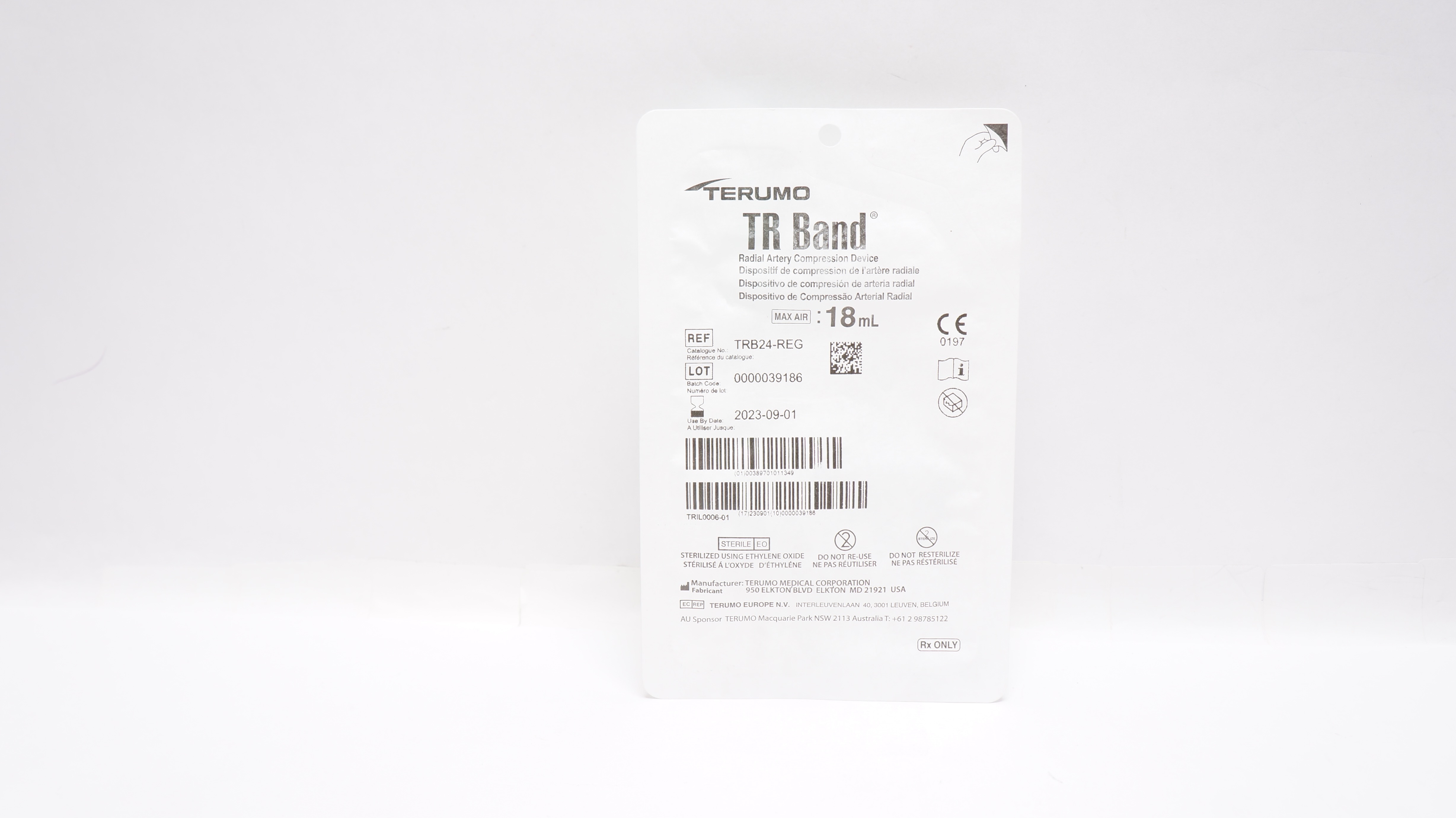 Terumo TRB24-REG TR Band Radial Artery Compression Device 18mL (x)