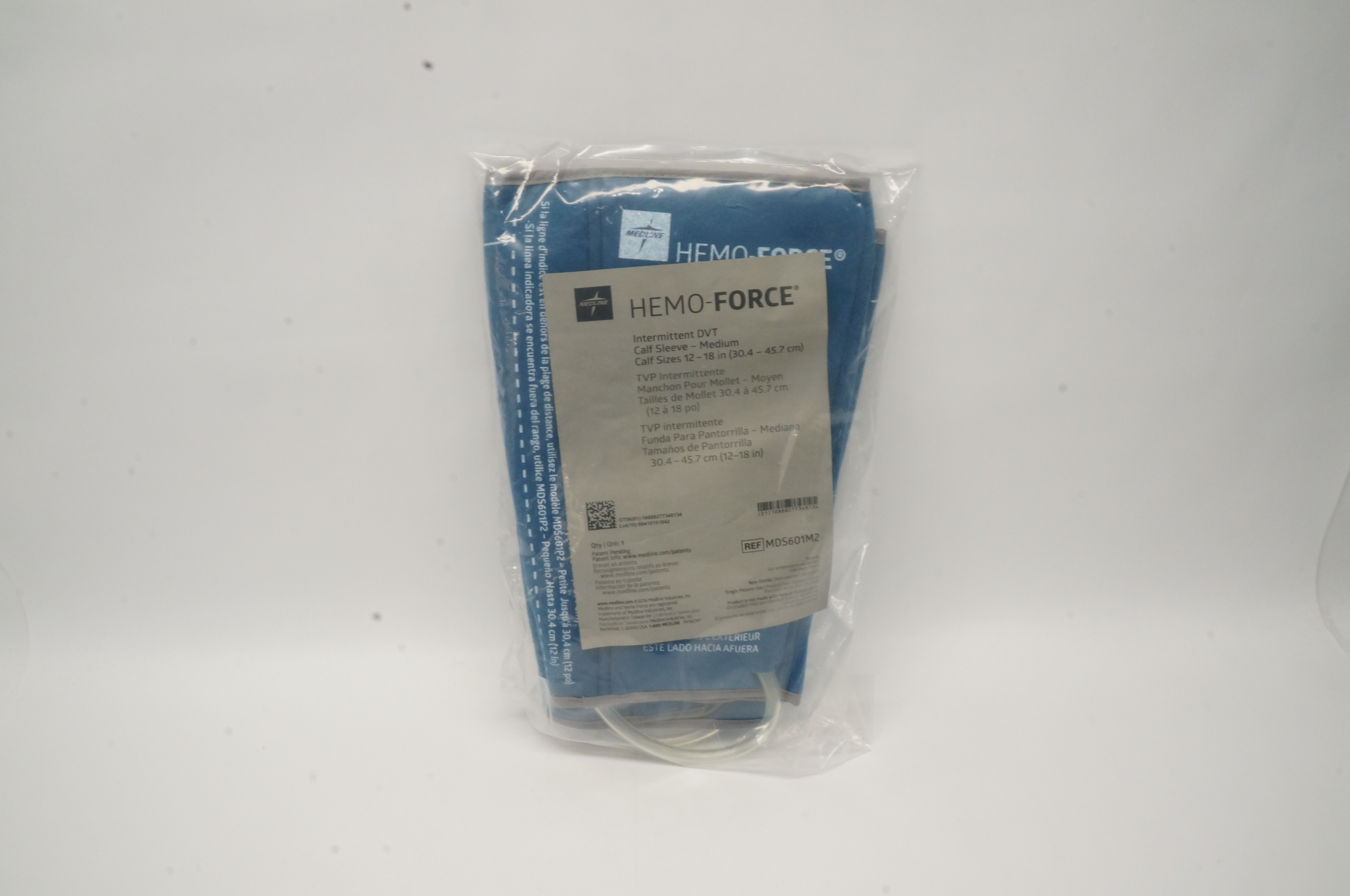 Medline MDS601M2 HEMO-Force Intermittent DVT Calf Sleeve, Medium, 12-18inch