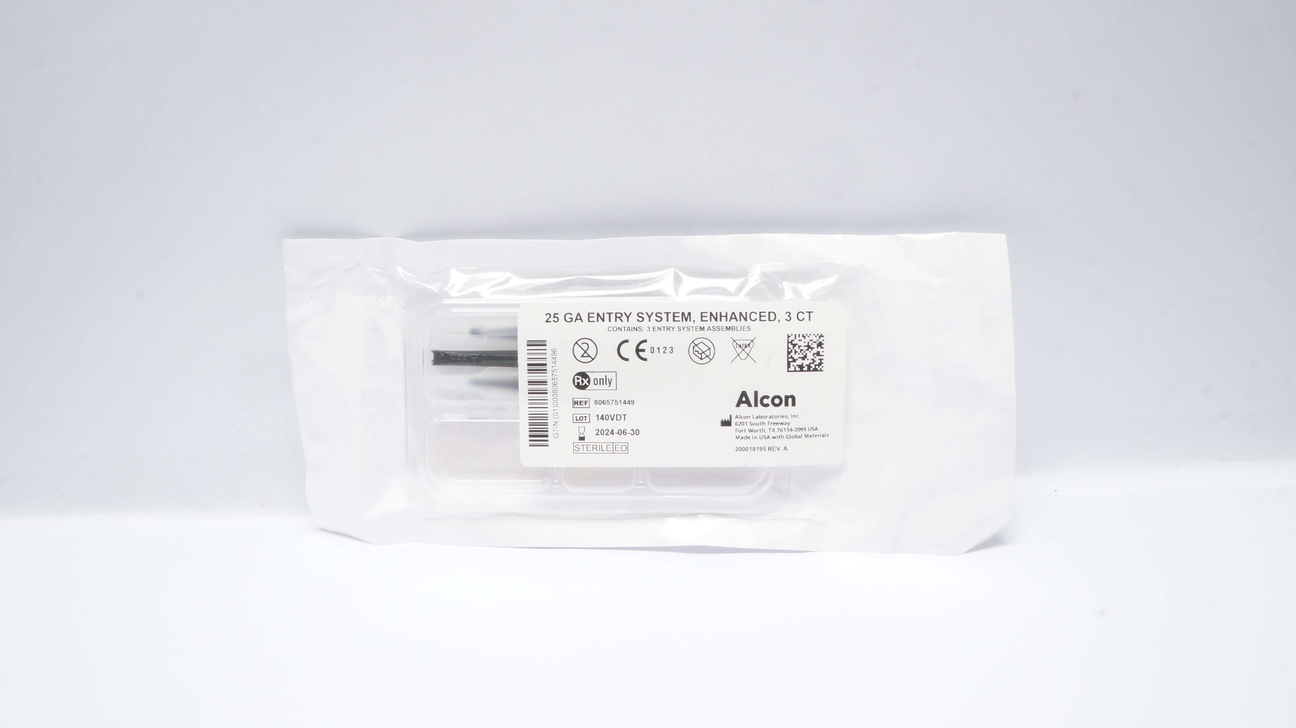 Alcon 8065751449 25Ga Entry System Enhanced 3CT