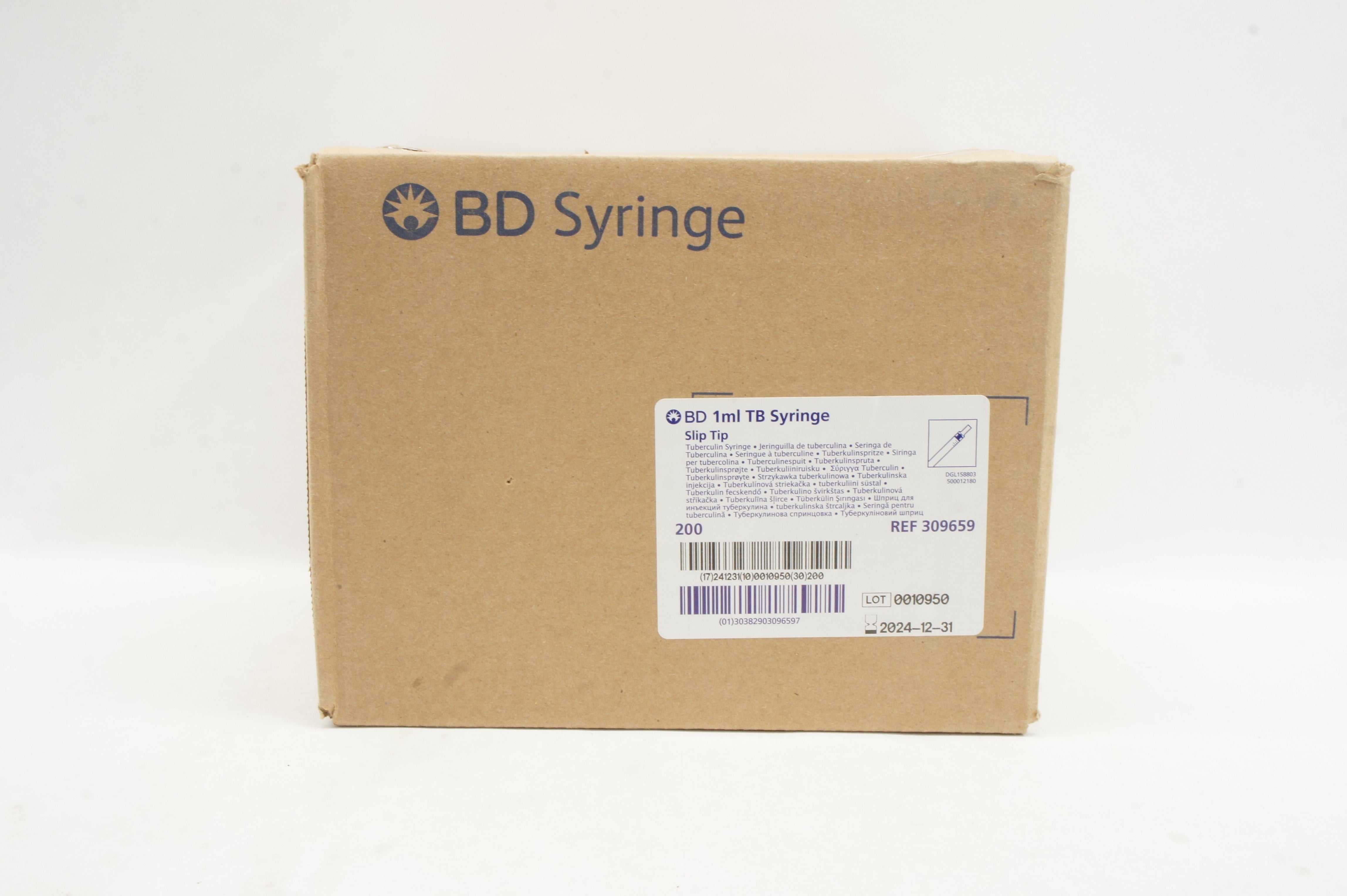 BD Slip Tip 1ml Tuberculin Syringe BD Slip Tip 1ml Tuberculin Syringe