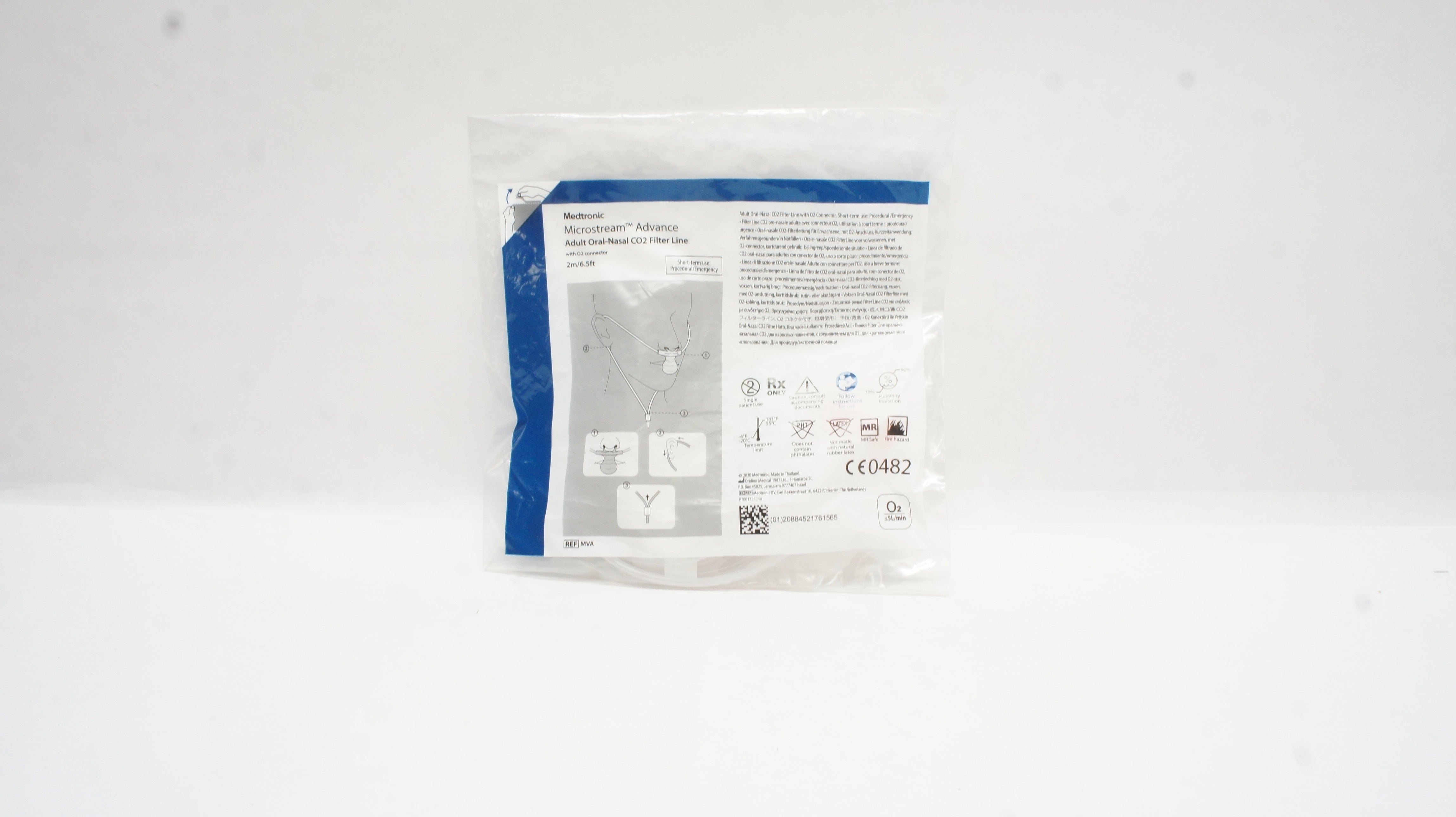 Oridion MVA Microstream Advance Adult Oral-Nasal CO2 Filter Line 6.5ft