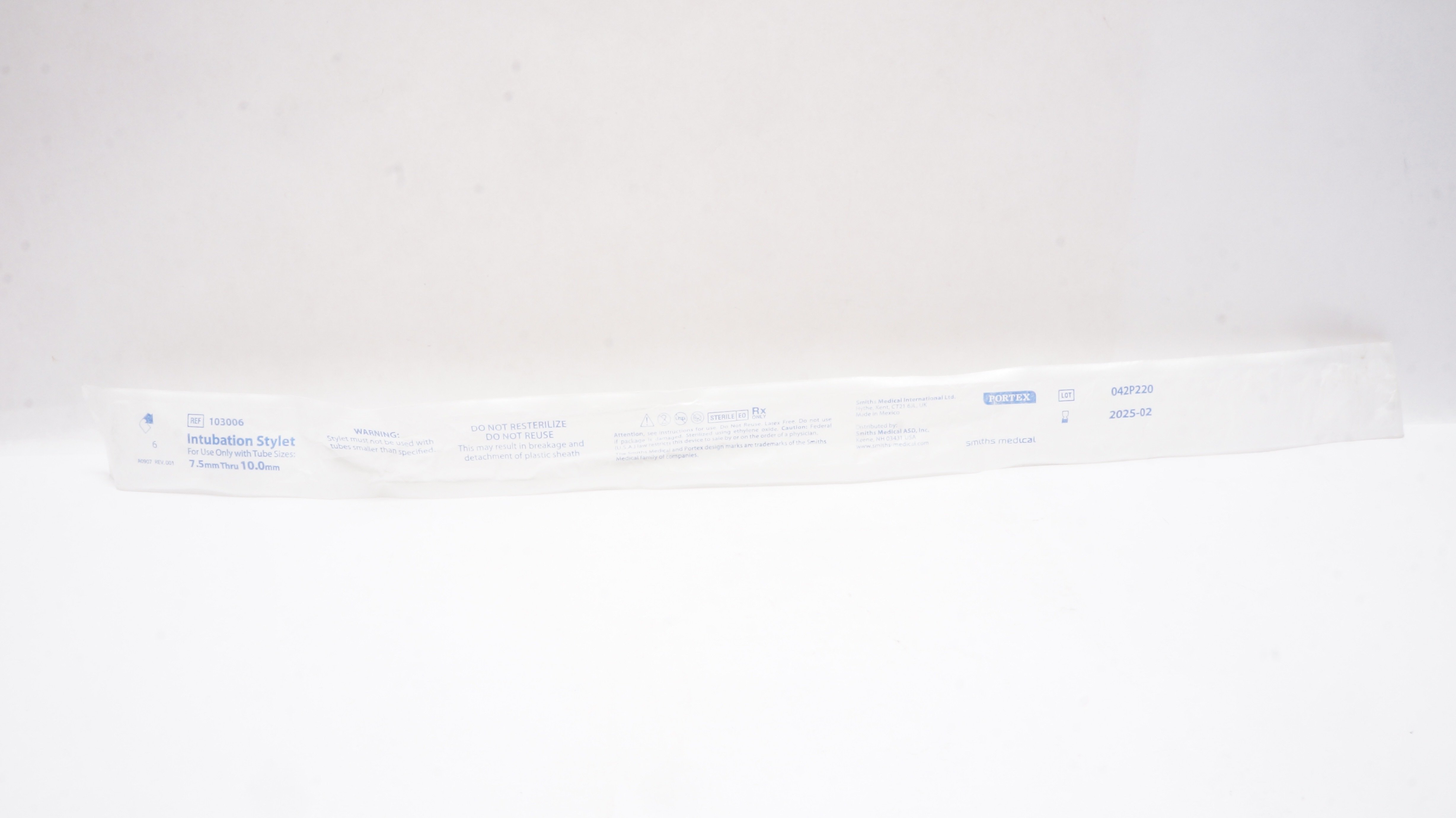 Smiths Medical 103006 Portex Intubation Stylet
