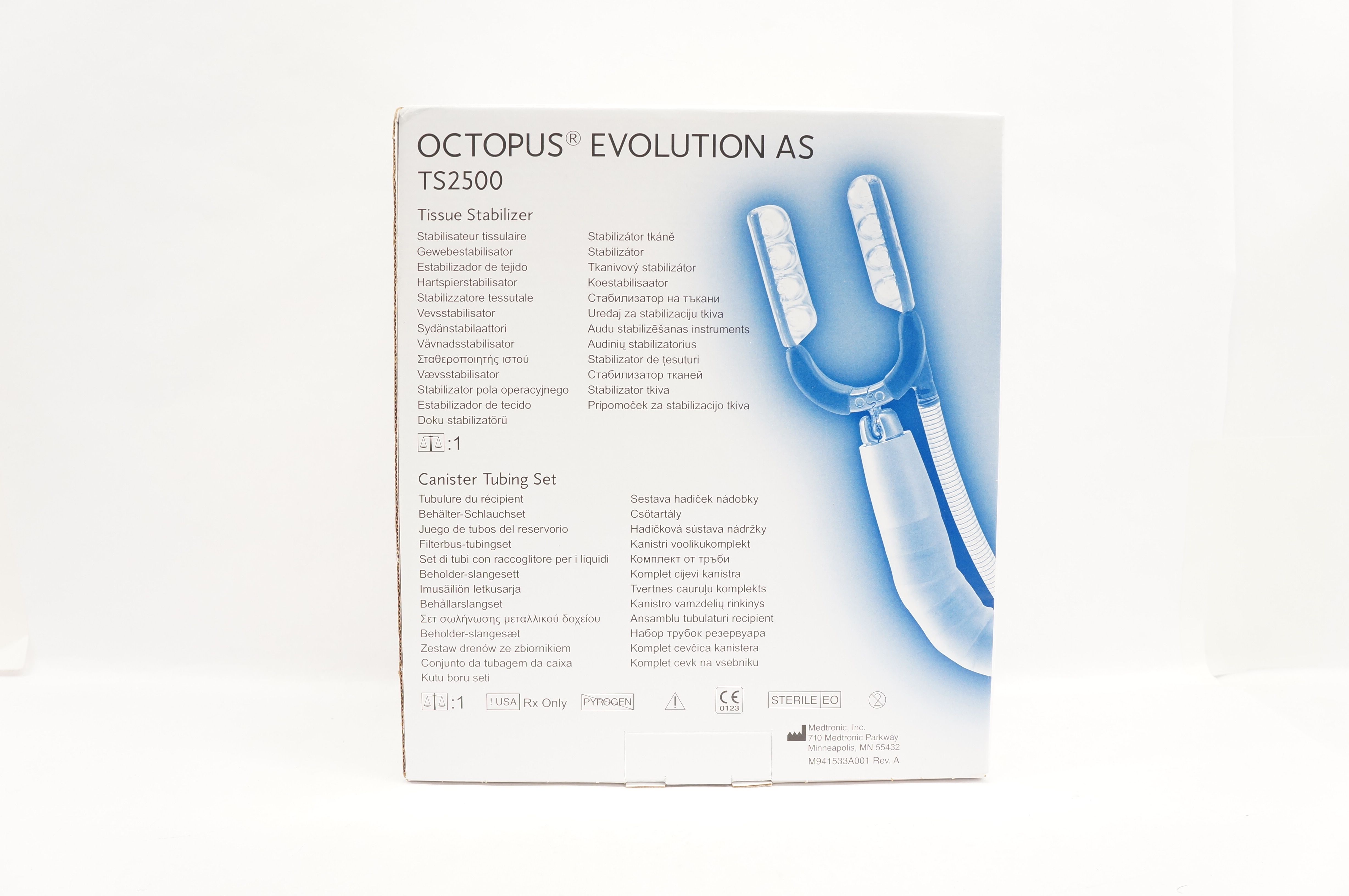 Medtronic TS2500 OCTOPUS EVOLUTION AS Tissue Stabilizer&Canister Tubing Set (x)