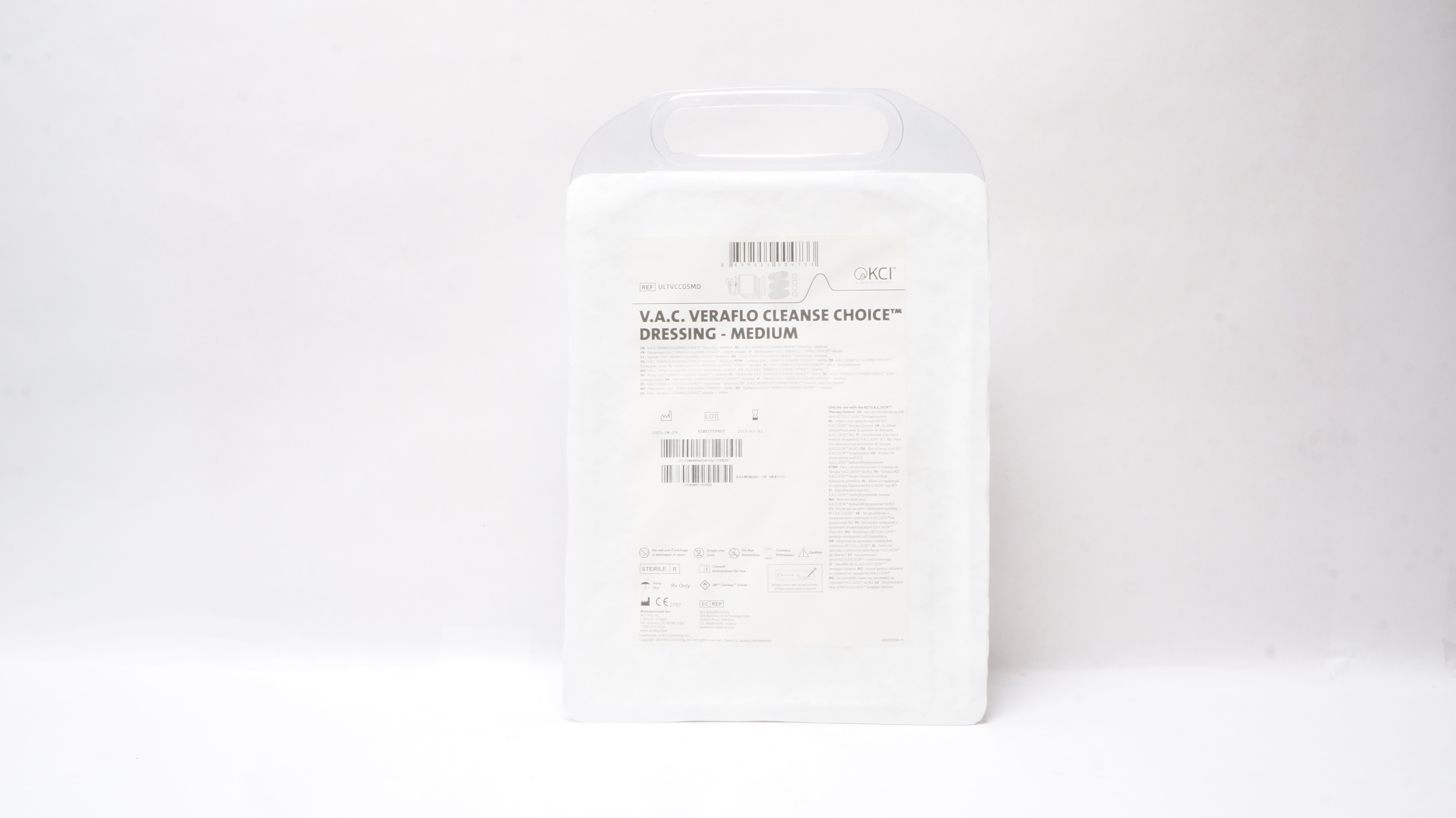 KCI ULTVCCO5MD Acelity V.A.C. Veraflo Cleanse Choice Dressing, Medium (x)