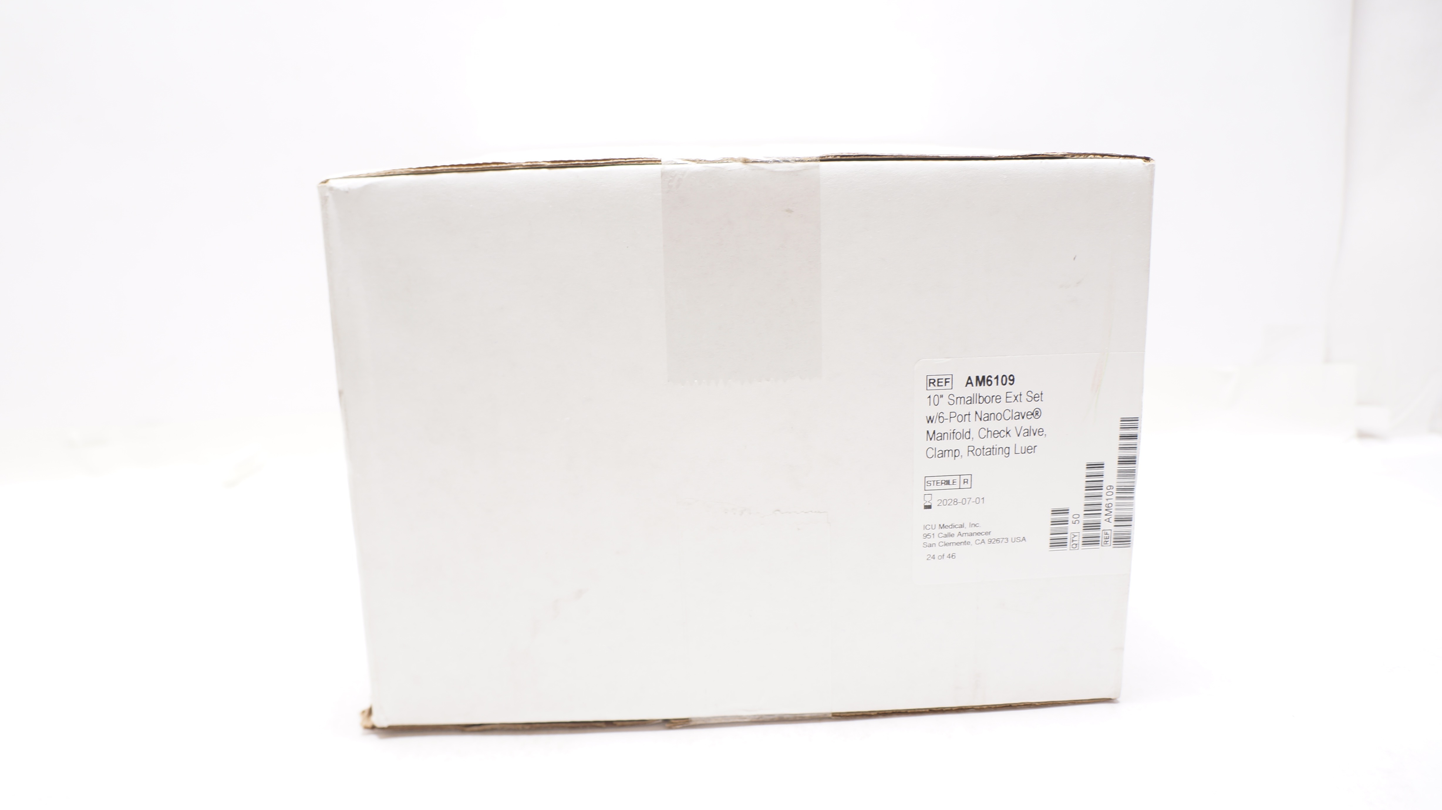 ICU Medical AM6109 Smallbone Set, 6-port, 10inch x 0.95mL  - Box of 50