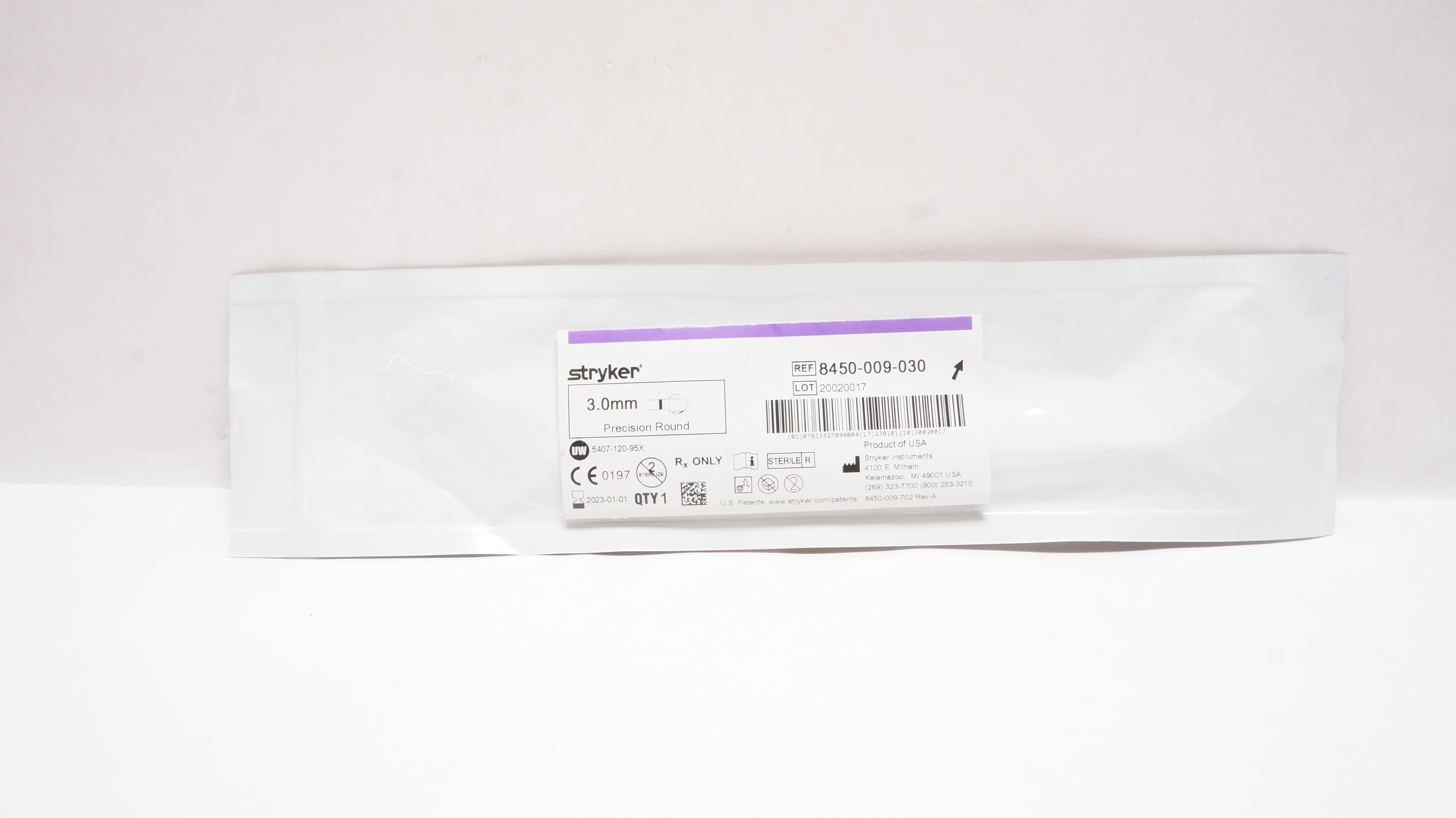 Stryker 8450-009-030 Precision Round 3.0mm (x)