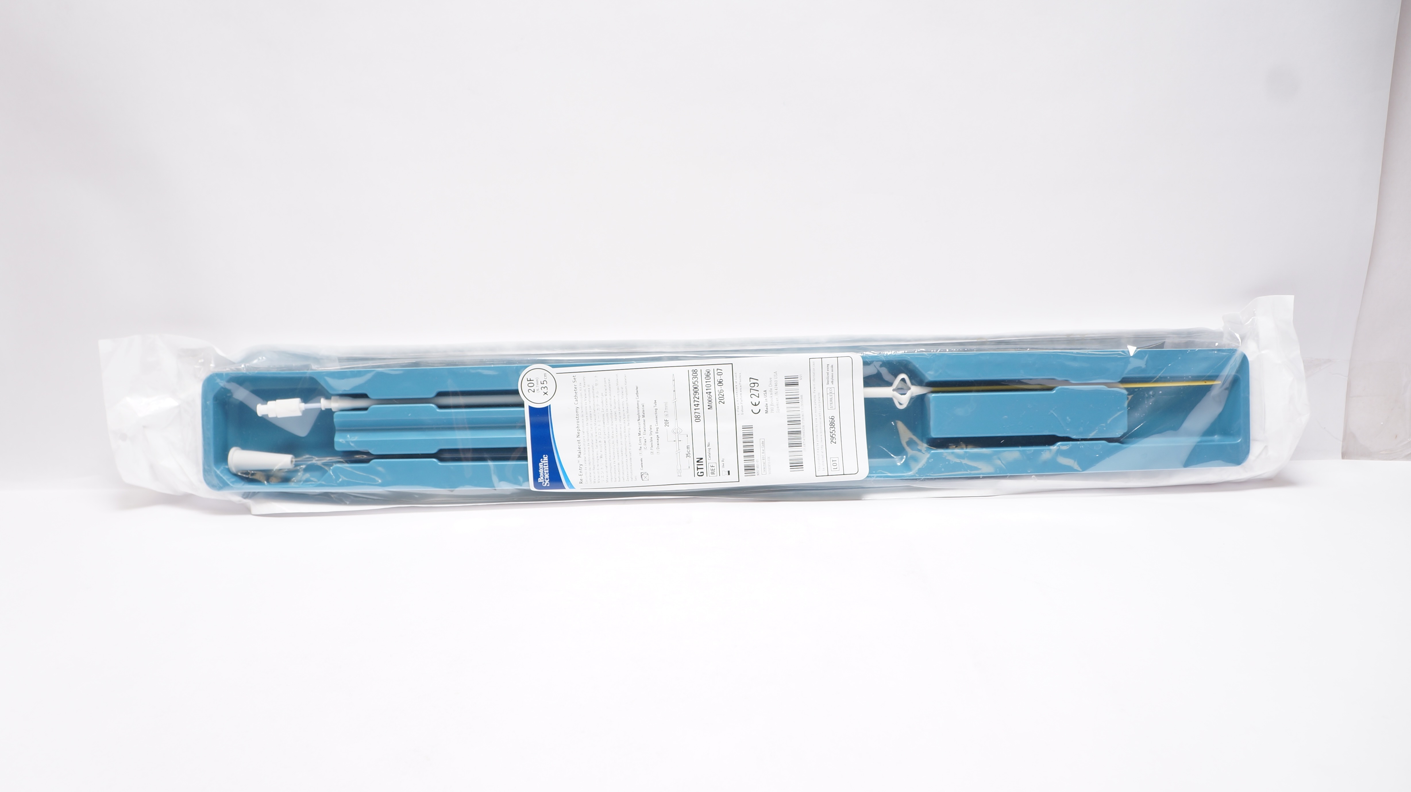 Boston Scientific M0064101060 Re-Entry Malecot Nephrostomy Cath. Set 20F x 35cm