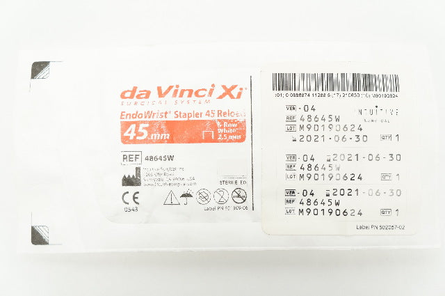 Da Vinci 48645W Institutive EndoWrist Stapler Reload 6-Row White 45mm (x)