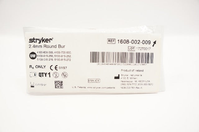 Stryker 1608-002-009 2.4mm Round Bur (x)