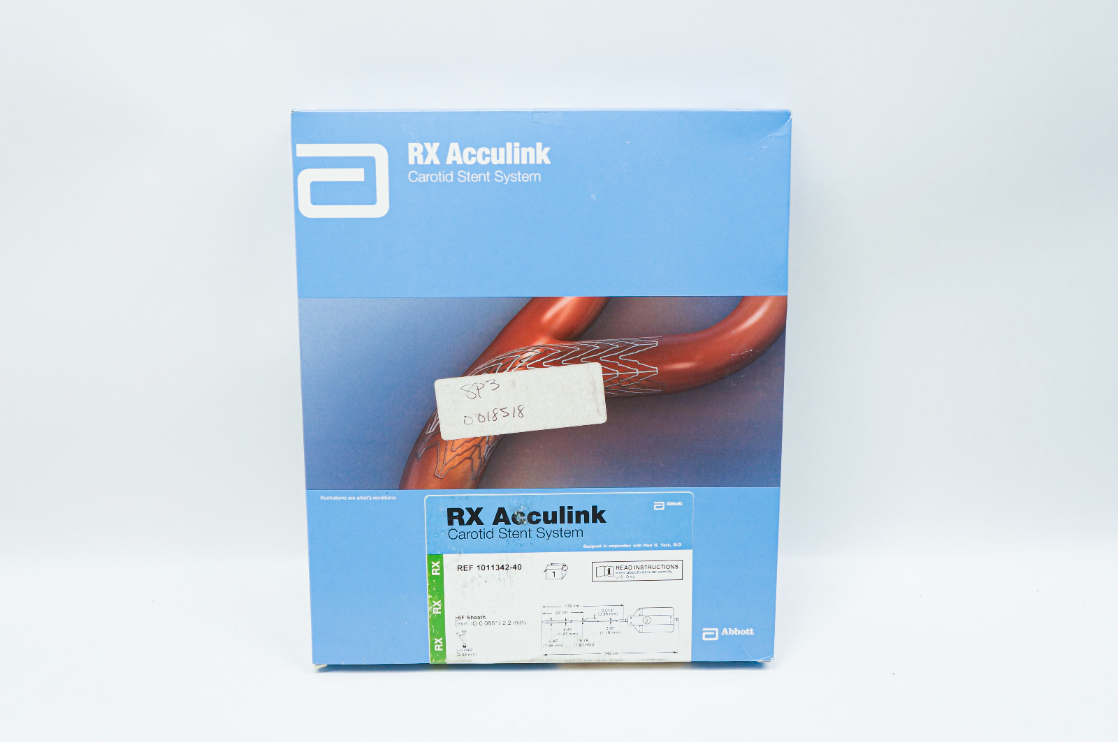Abbott 1011340-40 RX Acculink Carotid Stnt System 8mm x 40mm, 132cm (x)