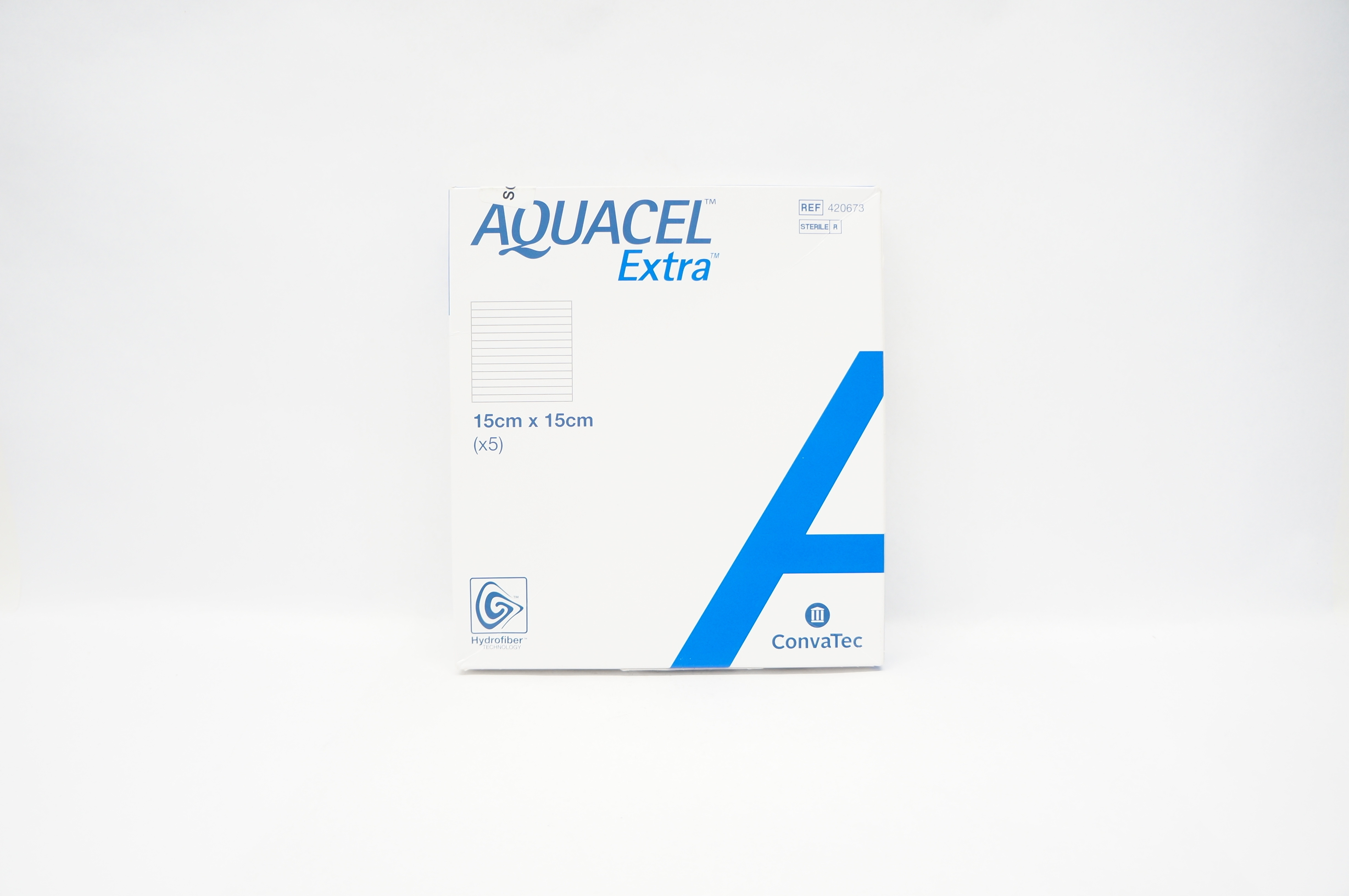 ConvaTec 420673 Aquacel Extra Hydrofiber Dressing 6inch x 6inch - Box of 5