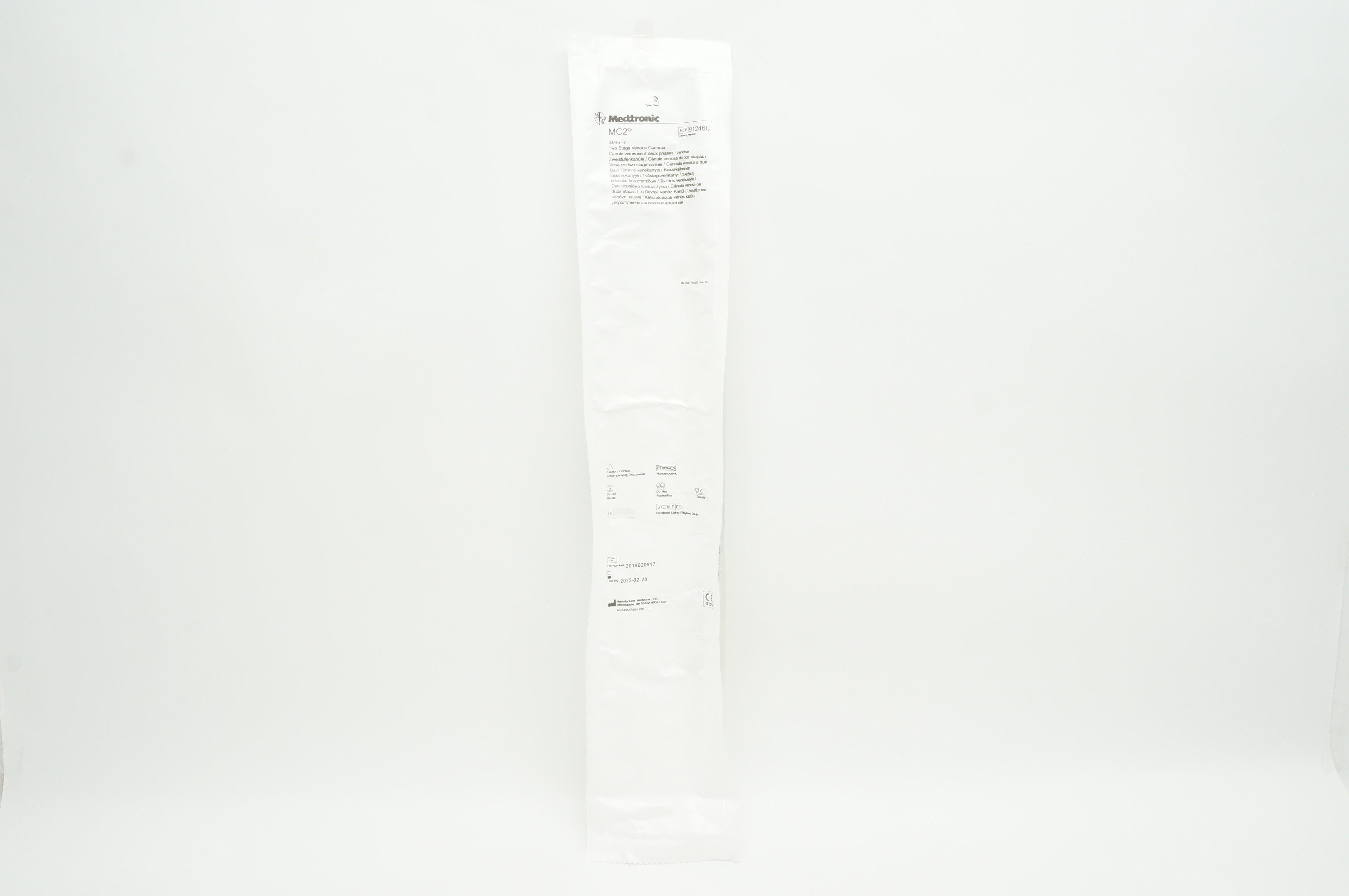 Medtronic 91246C MC2 Two Stage Venous Cannula 34/46 Fr
