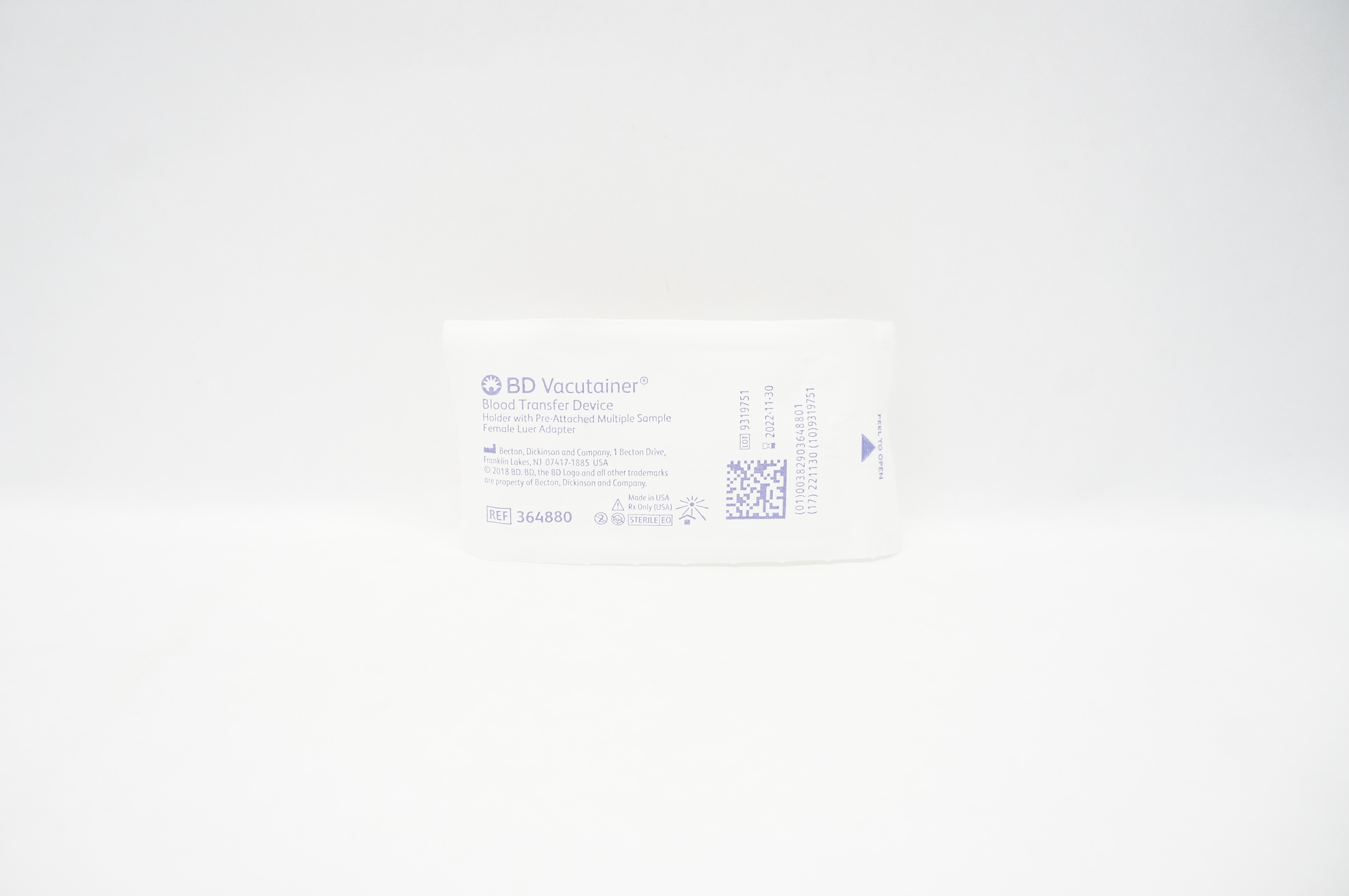 BD 364880 Vacutainer Blood Transfer Device