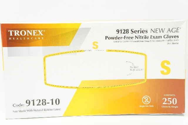 Tronex 9128-10 Powder-Free Nitrile Exam Gloves S - Box of 250