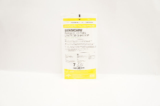 Medline MSG1070 Sensicare Sterile Latex-Free Surgical Gloves With Aloe Vera 7(x)