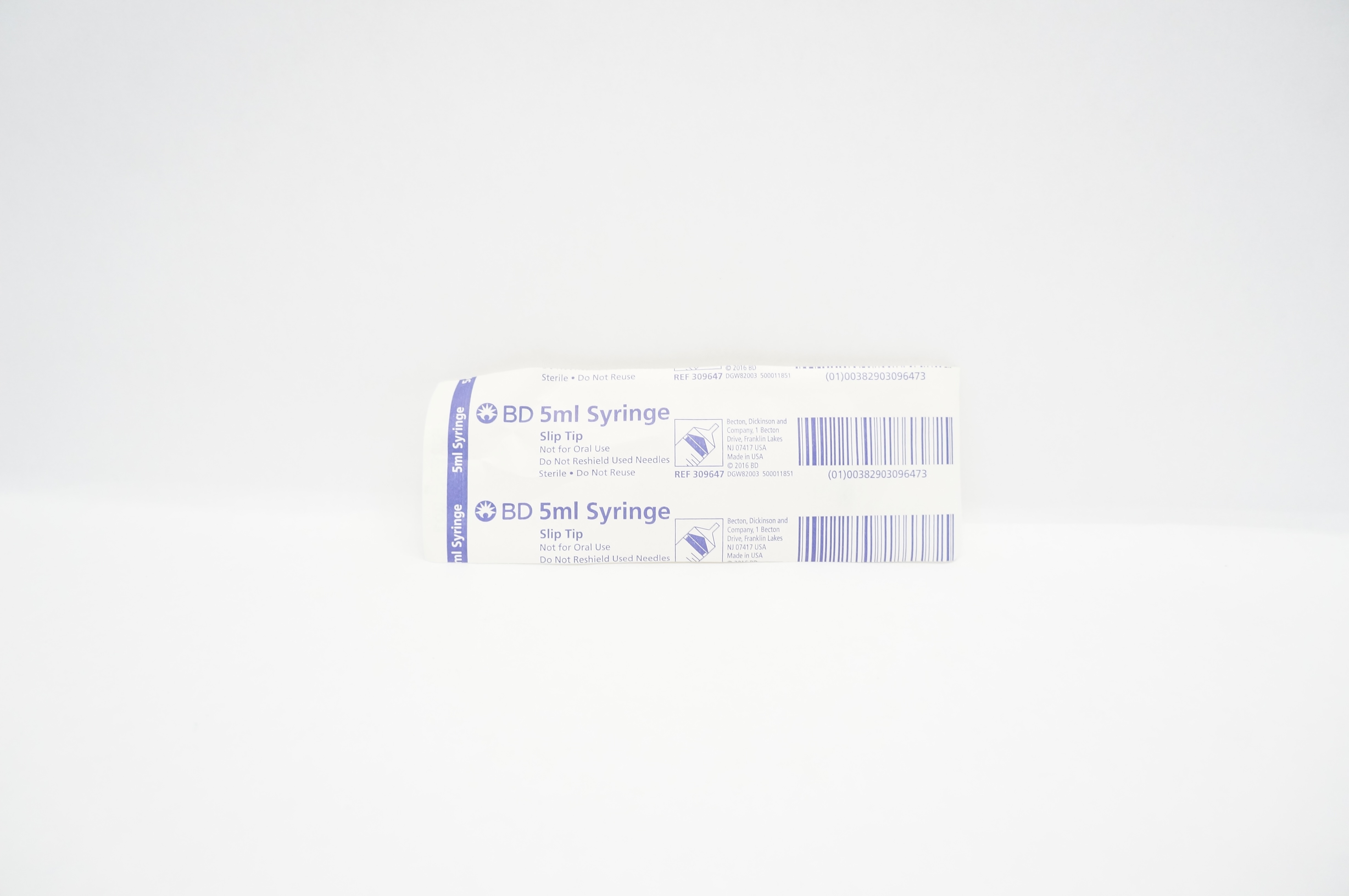BD 309647 Slip Tip Syringe 5mL