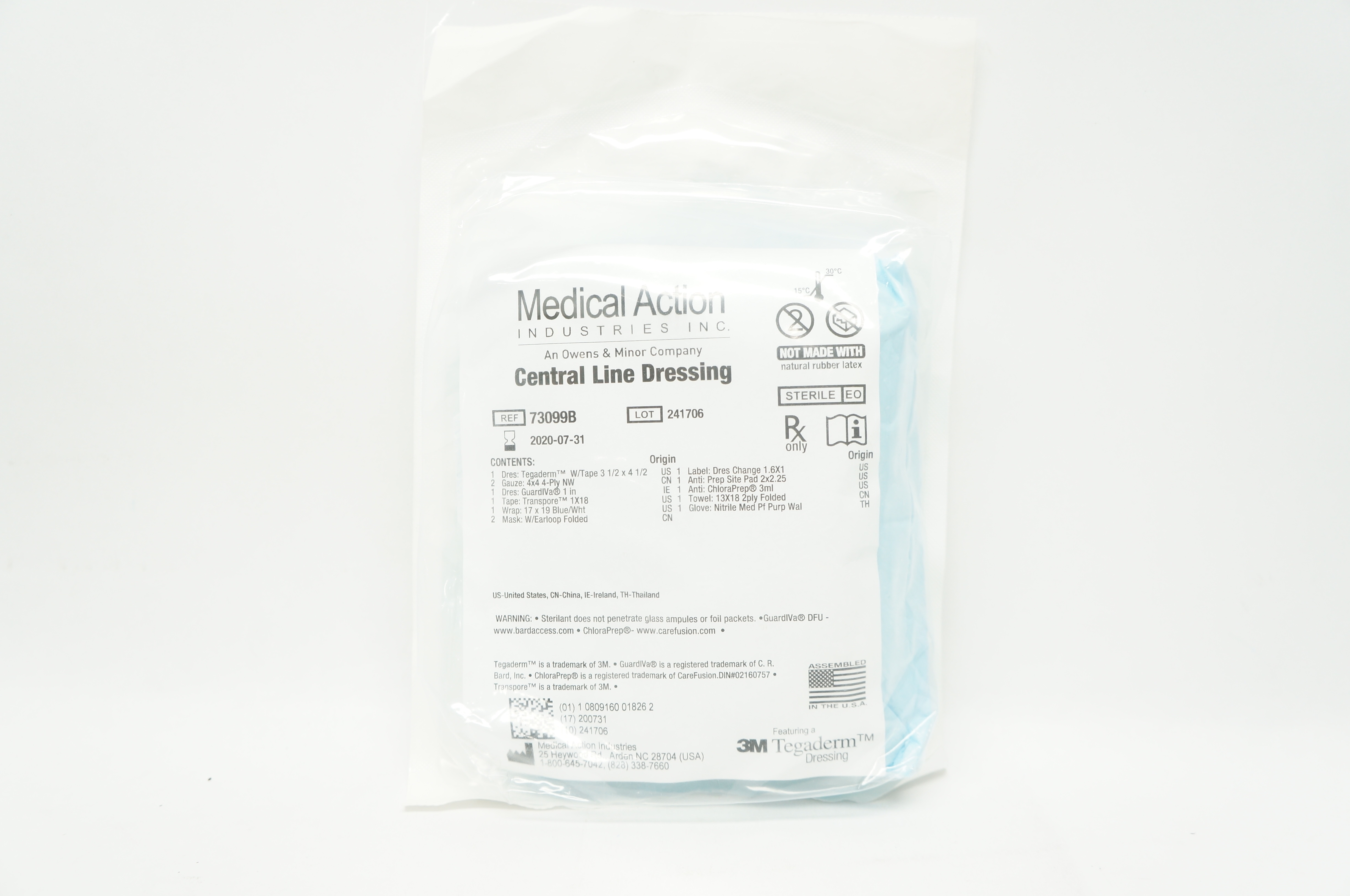3M 73099B Tegaderm Medical Action Central Line Dressing (x)