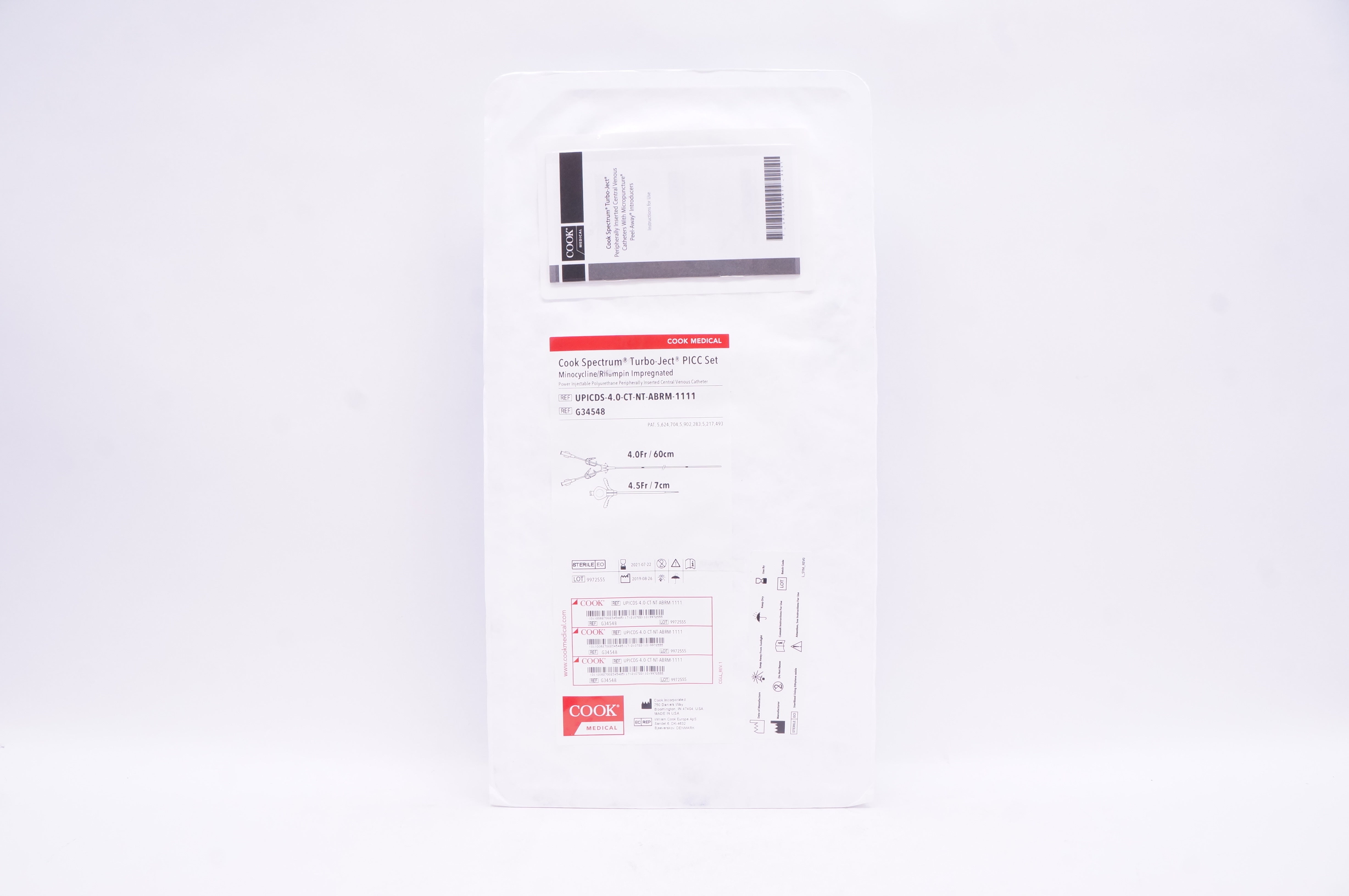 Cook Medical G34548 Spectrum Turbo-Ject PICC Set (x)