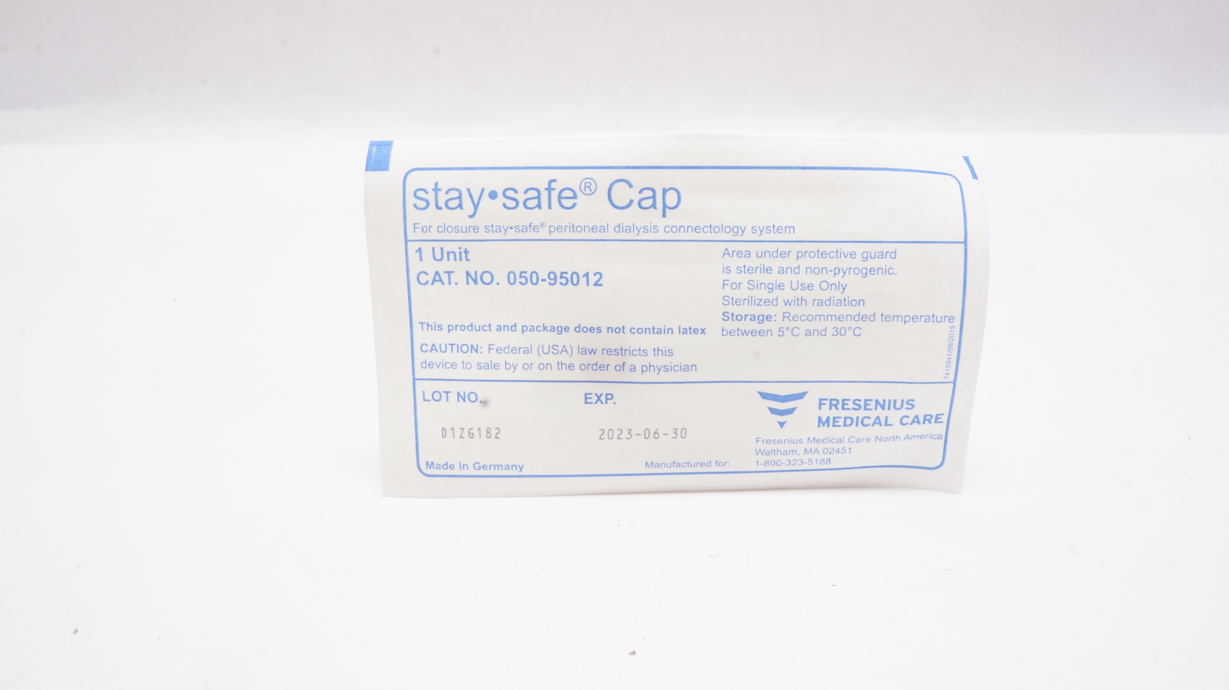 Fresenius 05095012 StaySafe Cap Peritoneal Dialysis Accessories