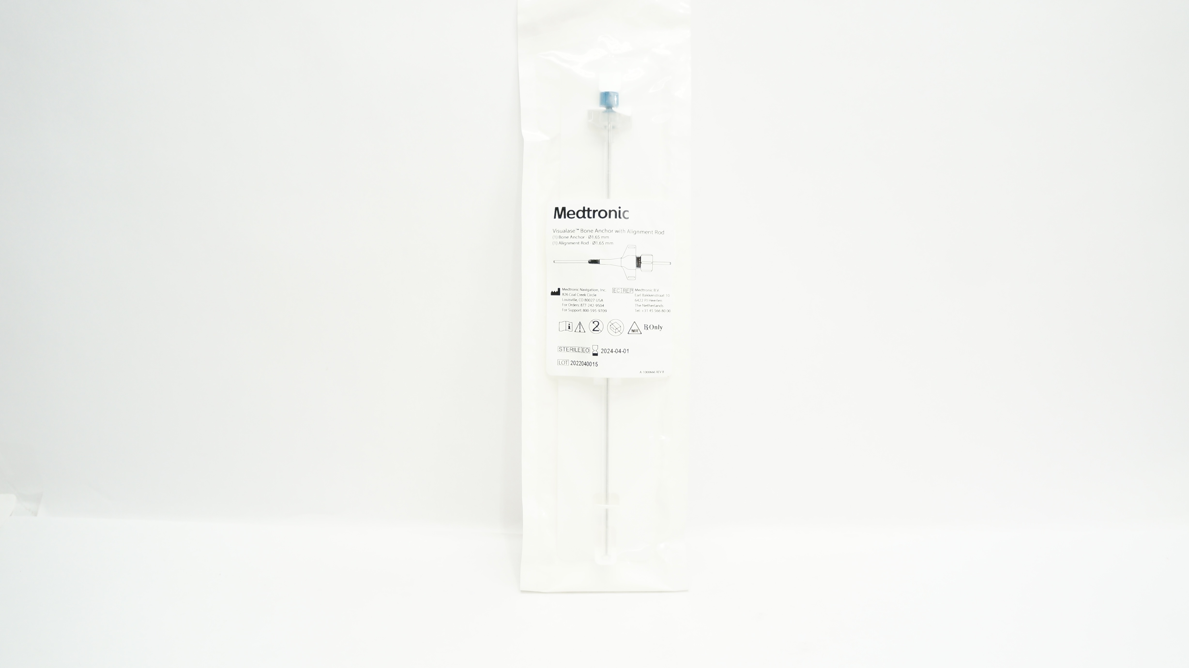 Medtronic 9735562 Visualase Bone Anchor w/Alignment Rod 1.65 x 1.65mm
