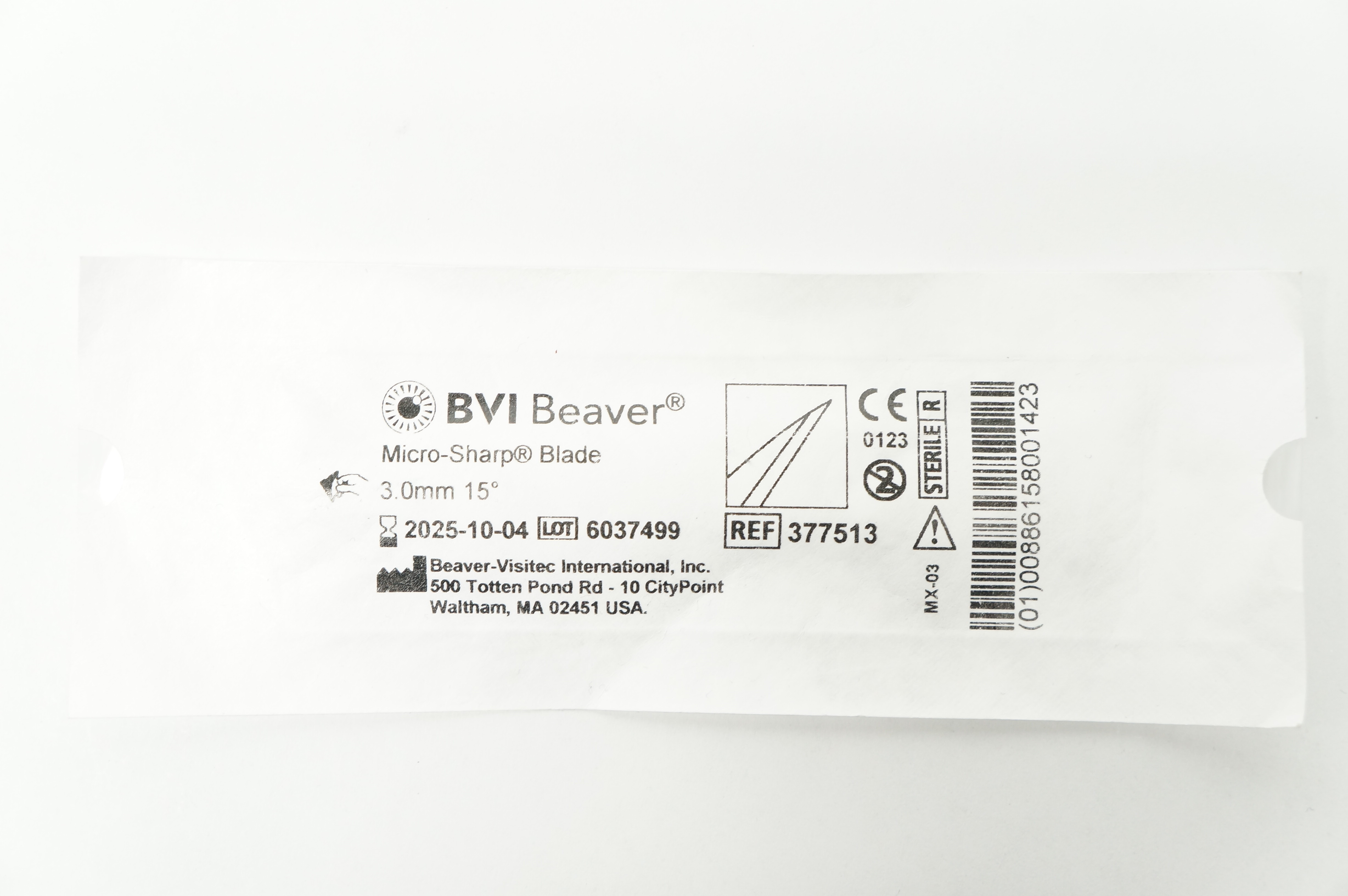 BVI Beaver 377513 Micro-Sharp Blade 3.0mm 15degree