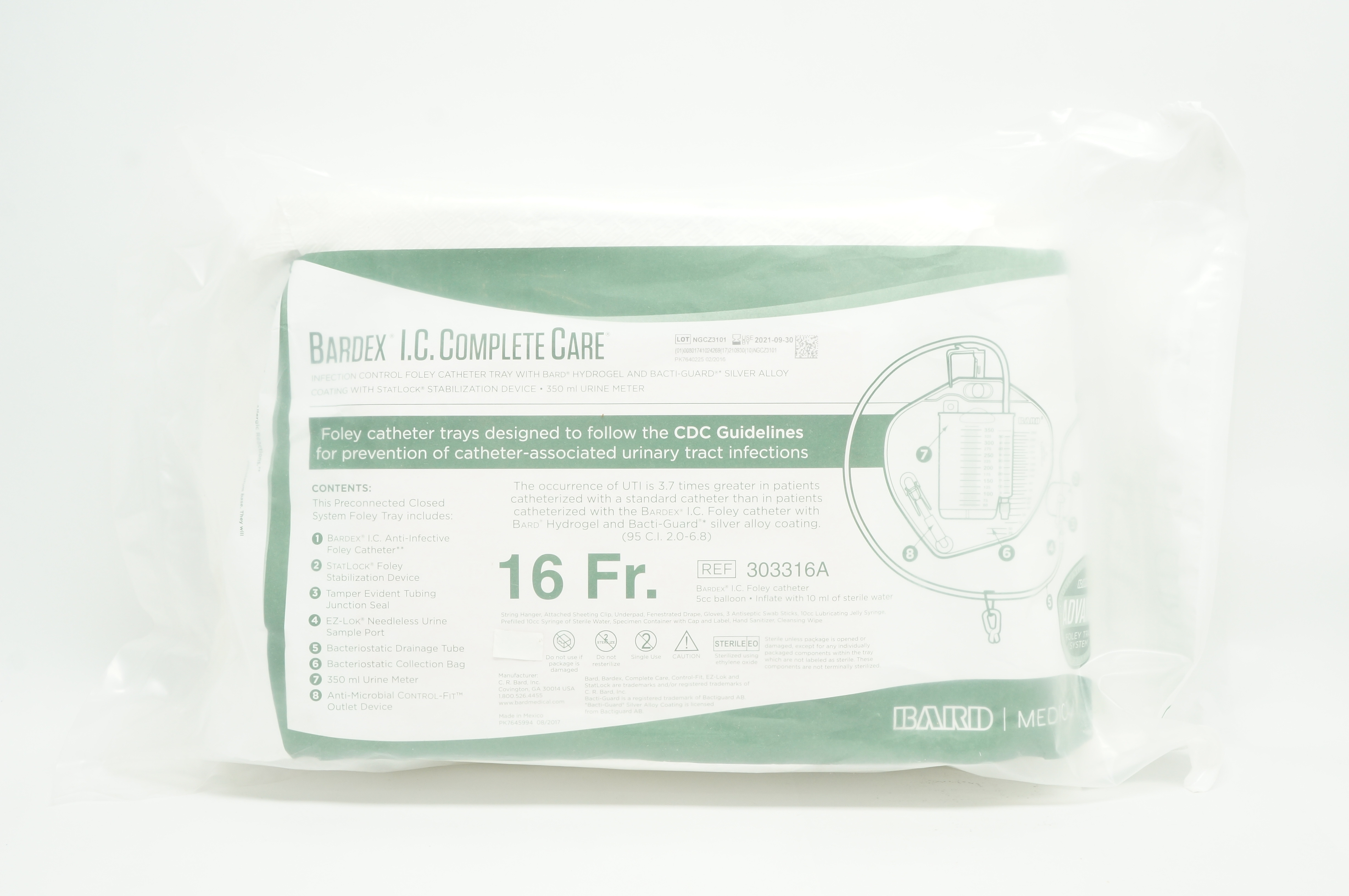 Bard 303316A Bardex I.C. Complete Care 16Fr. (x)