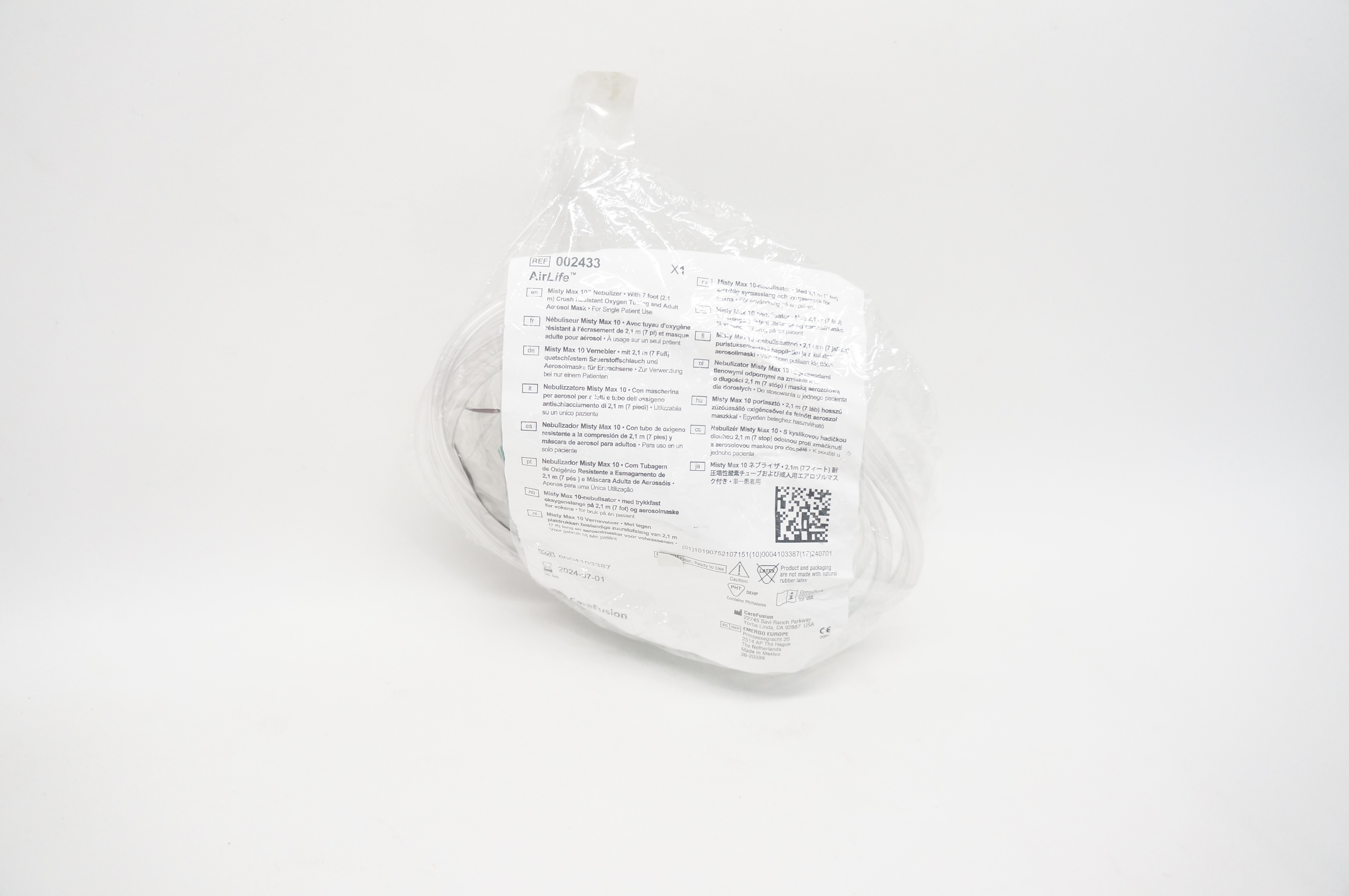 CareFusion 002433 AirLife Misty Max 10inch Nebulizer