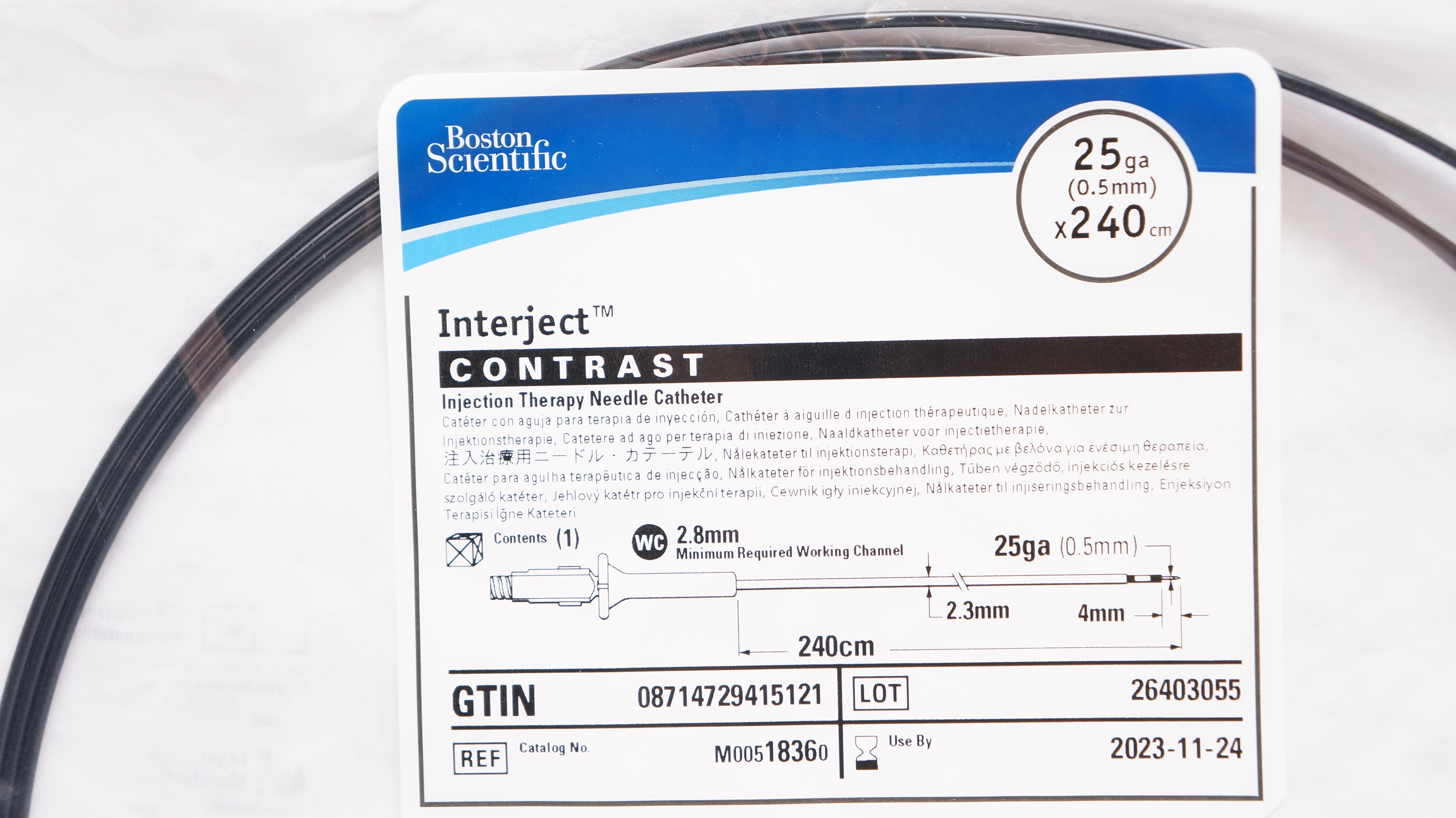 Boston Scientific M00518360 Interject Injection Therapy Ndle Cath. 25Ga ...