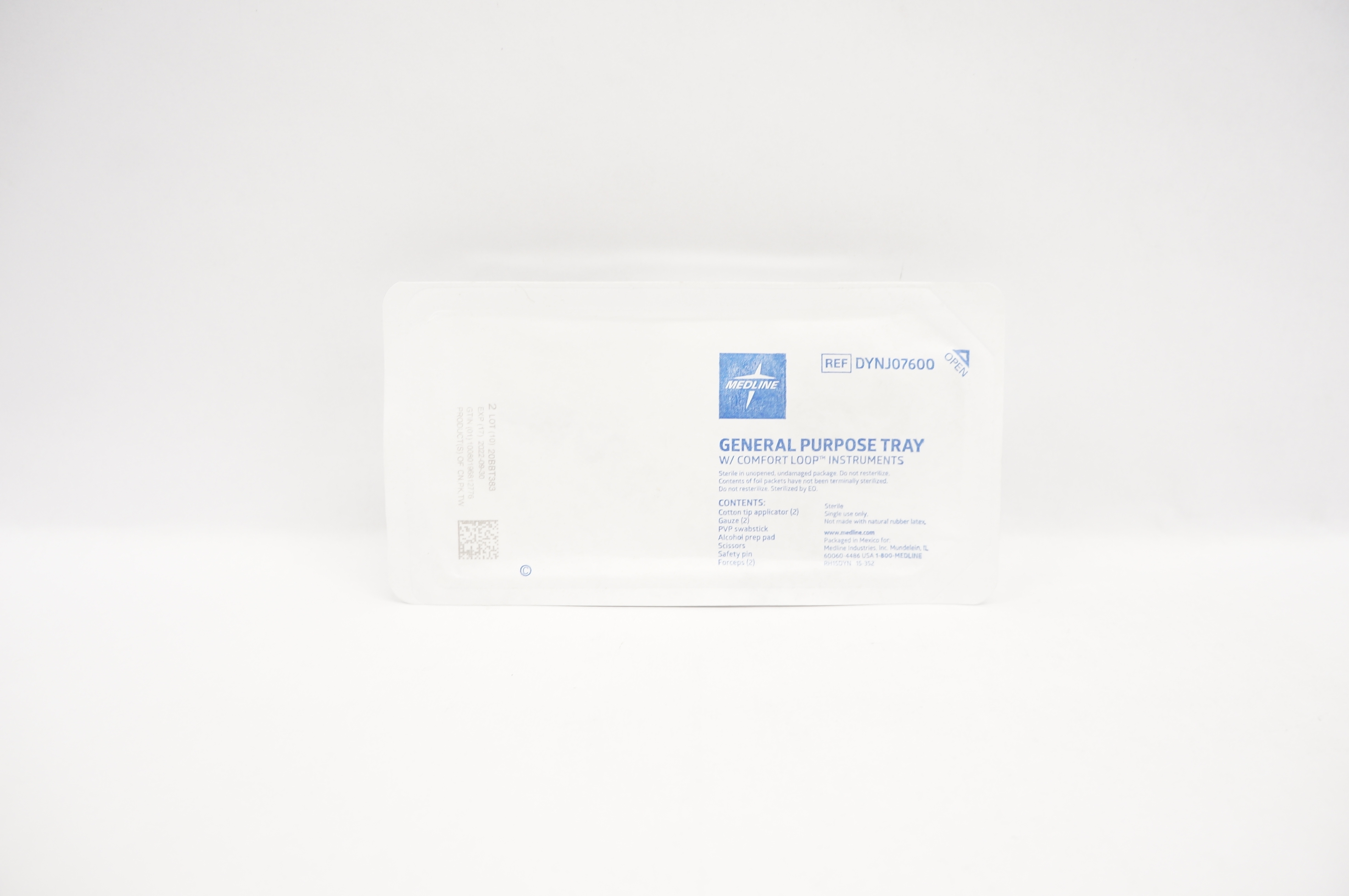 Medline DYNJ07600 General Purpose Tray W/ Comfort Loop Instruments