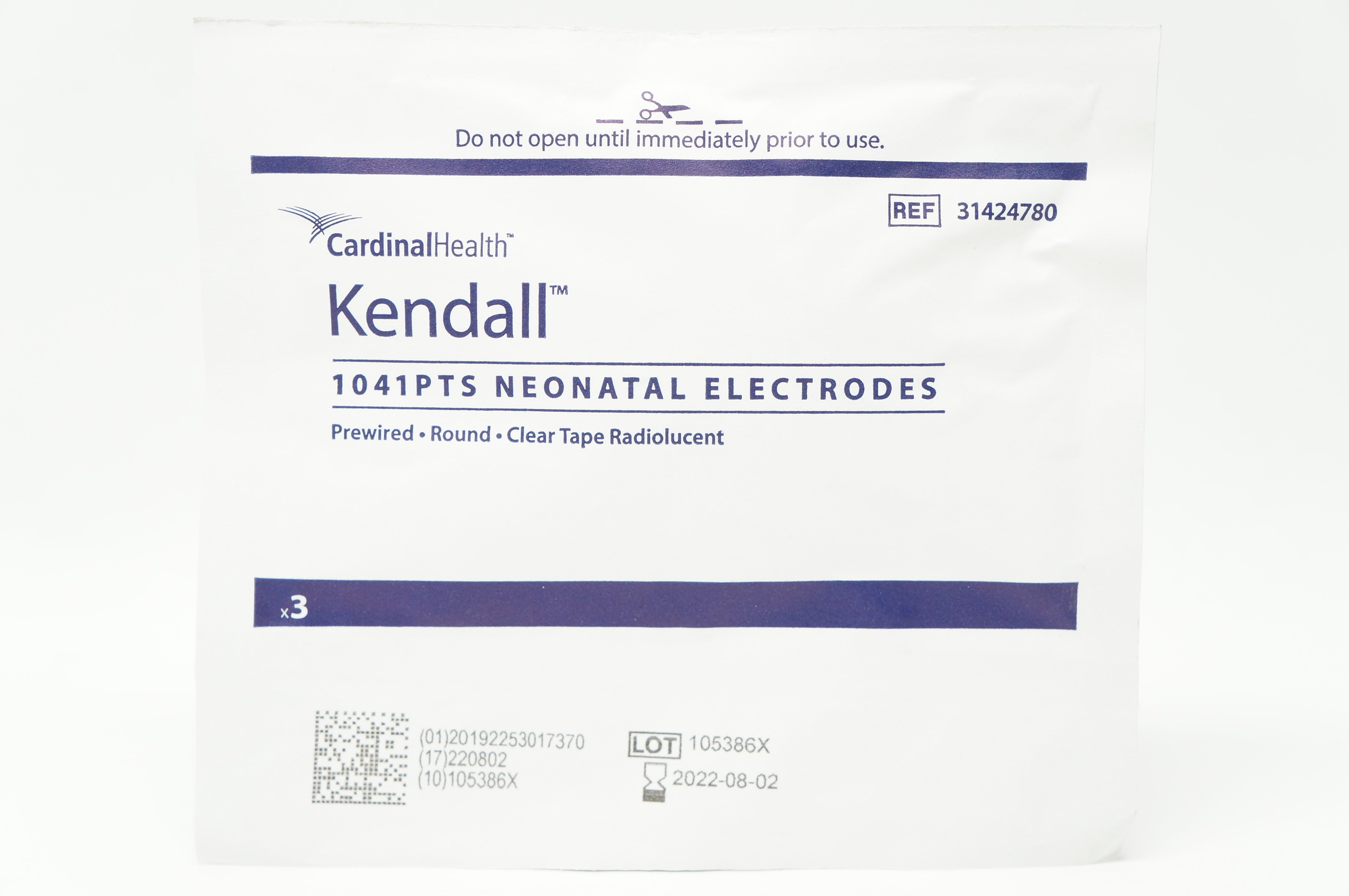 Cardinal Health 31424780 Kendall 1041PTS Neonatal Electrodes (x) Pack