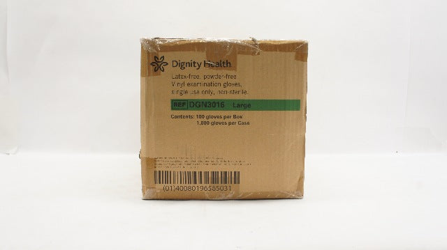 Medline DGN3016 Dignity Health Vinyl Examination Gloves, Large - Case of 1000
