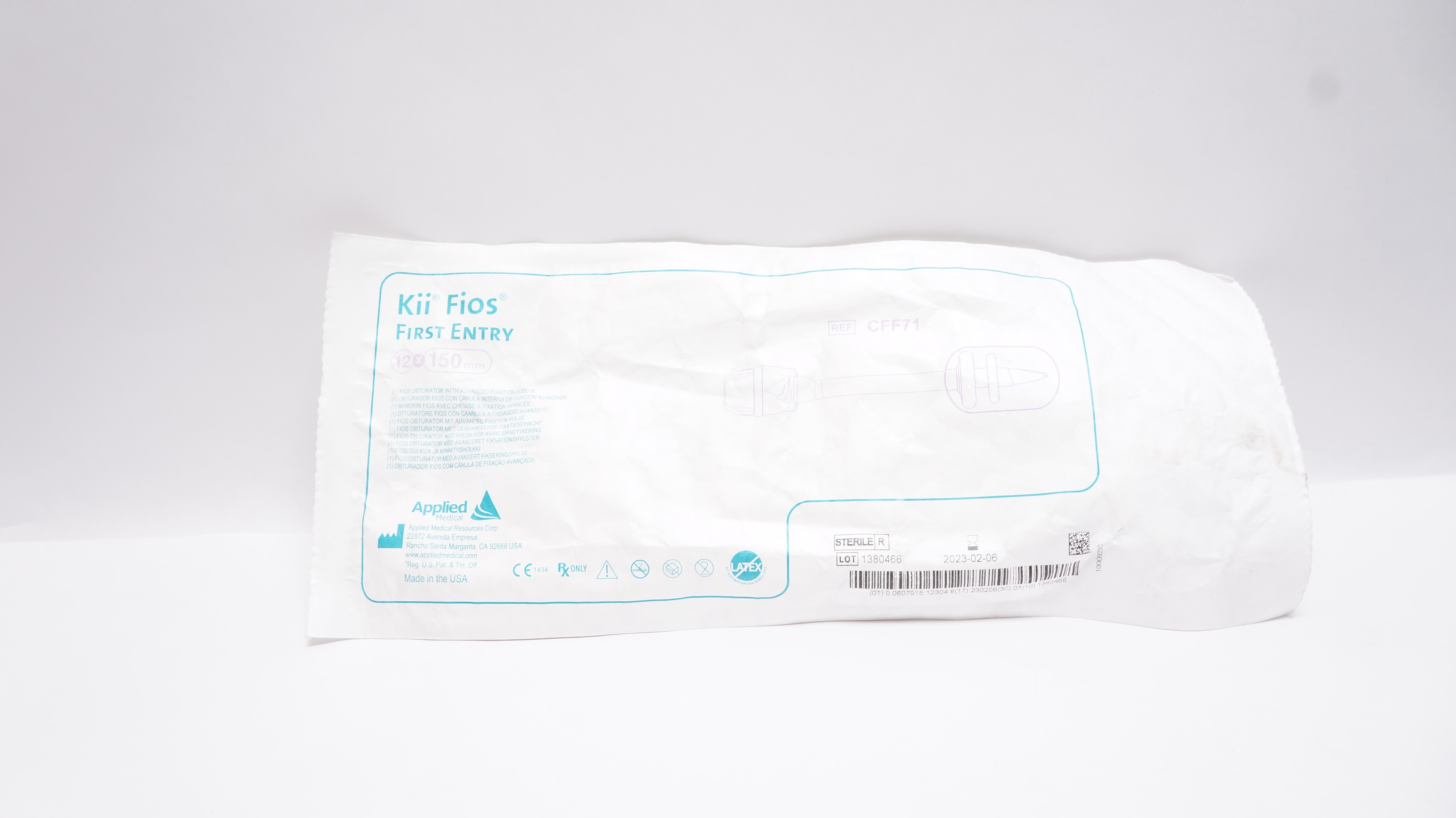 Applied Medical CFF71 Kii Fios First Entry Fios Obturator w/Sleeve 12 x 150mm(x)