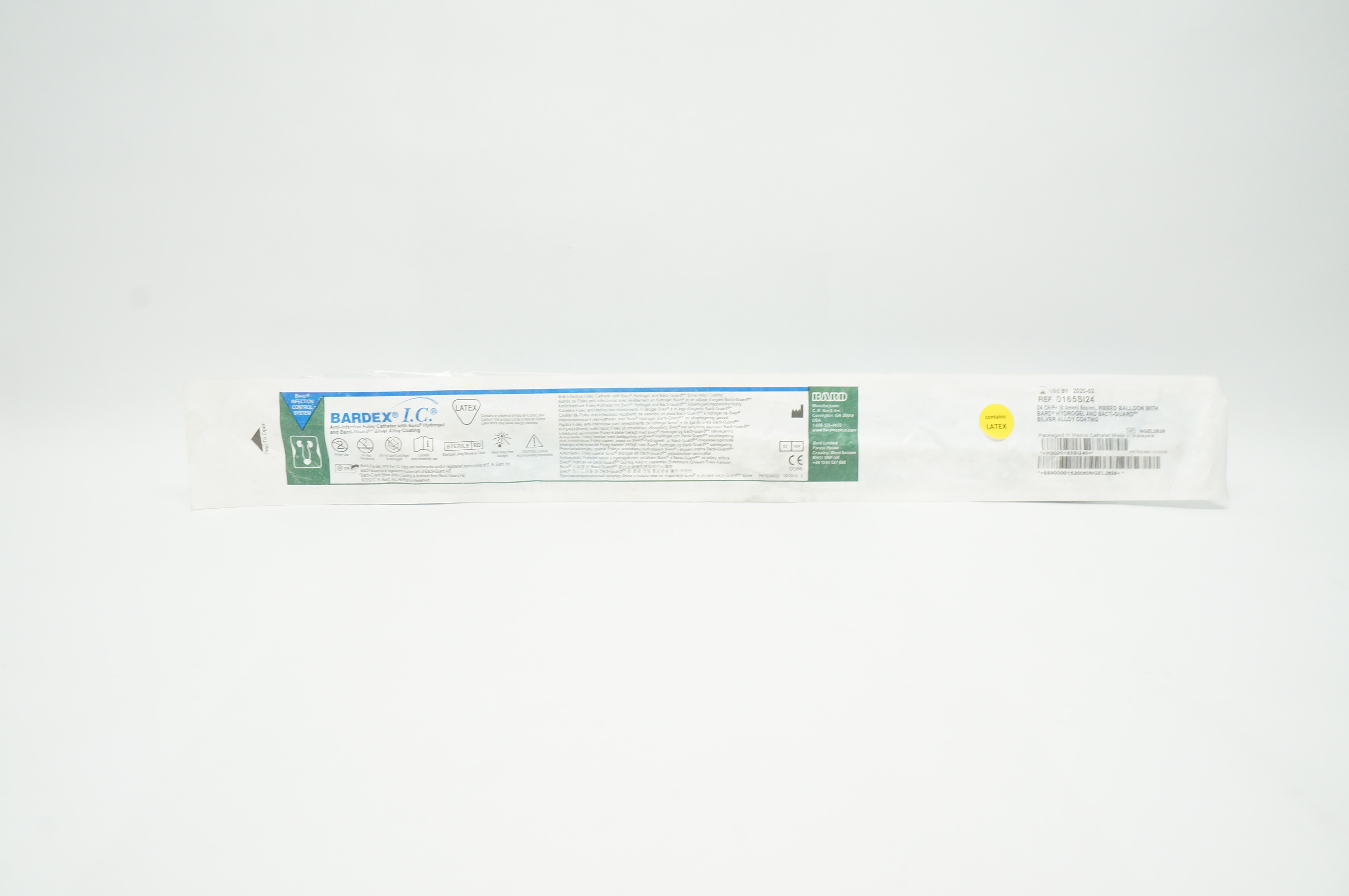 Bard 0165SI24 Bardex Anti-Infective Foley Cath. 24Fr (x)