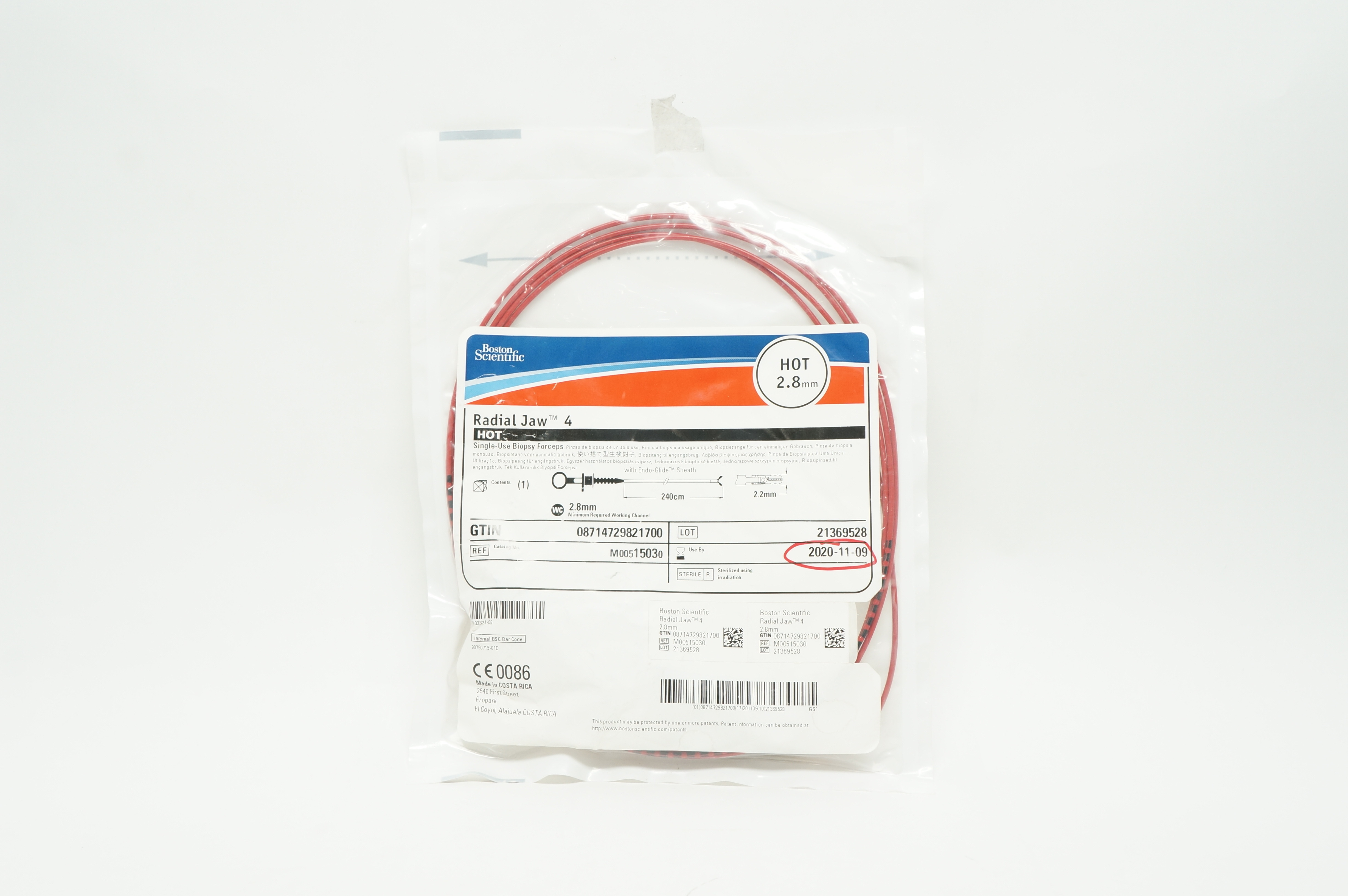 Boston Scientific 1503 Radial Jaw 4 Hot Single Use Biopsy Foceps 2.8mm (x)