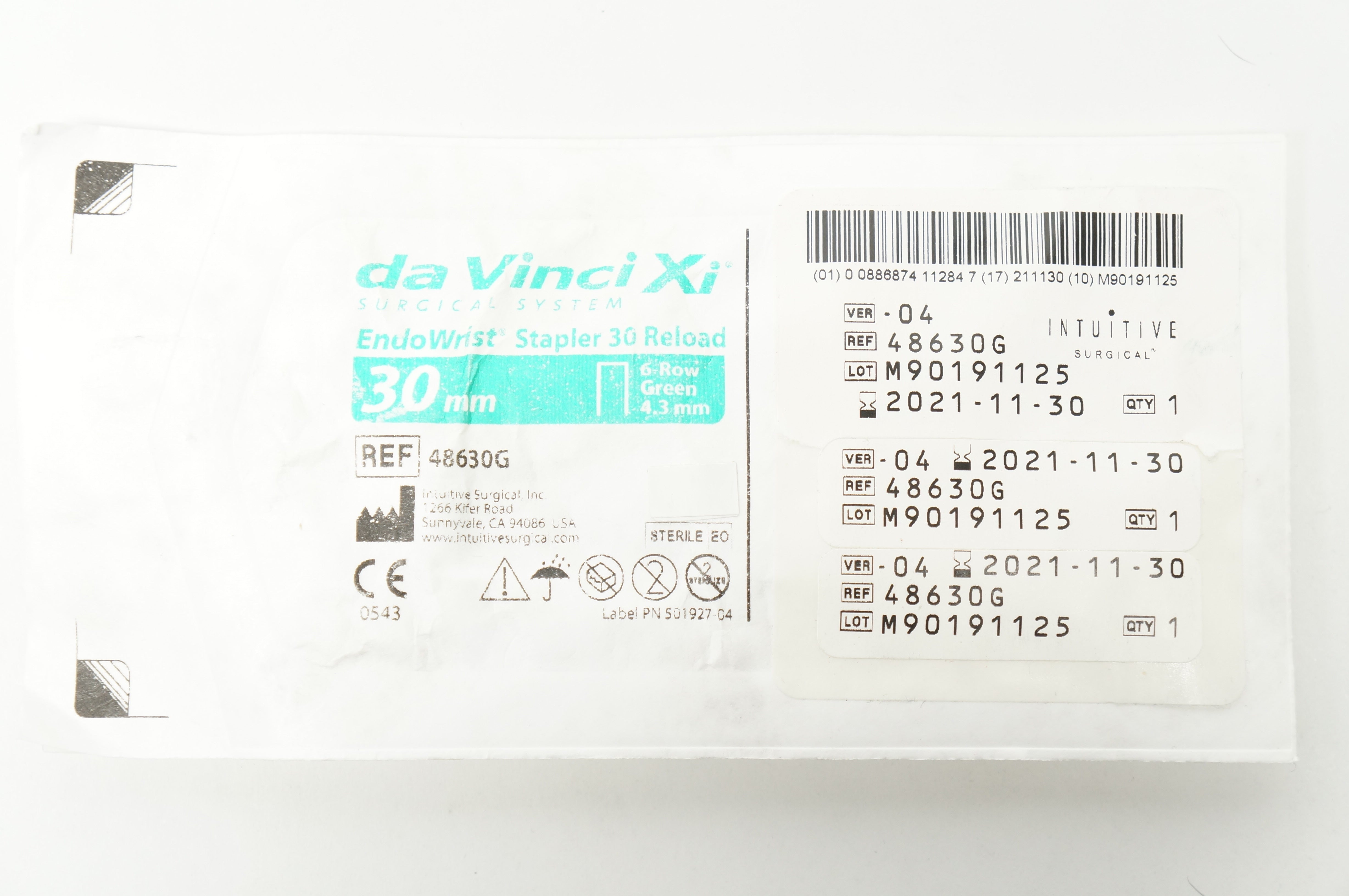 Intuitive Surgical 48630G Da Vinci XI EndoWrist Stapler 30 Reload 30mm, 6-Row(x)
