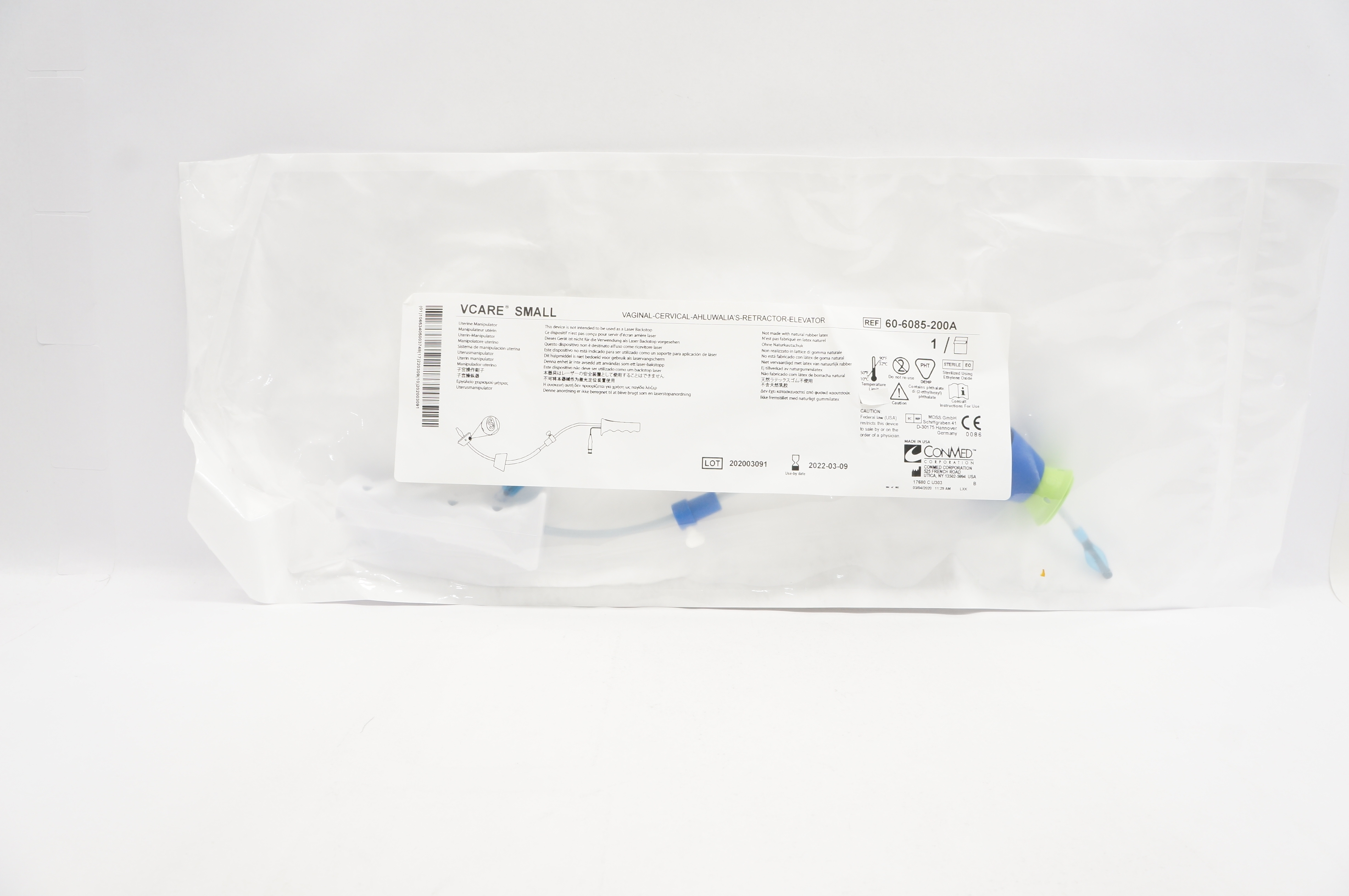 ConMed 60-6085-200A Vcare Small Uterine Manipulator (x)
