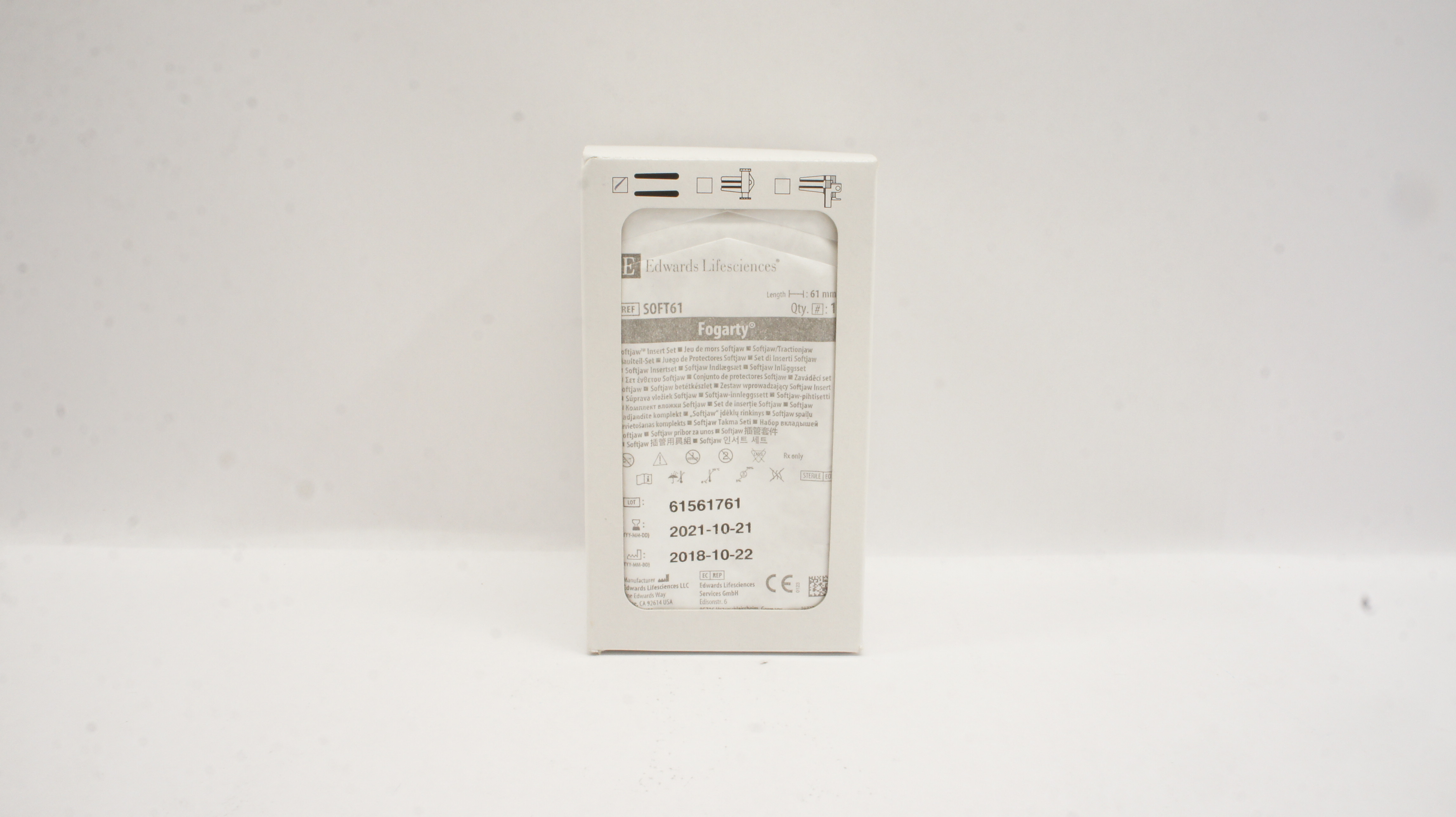 Edwards Lifesciences SOFT61 Fogarty Softjaw Insert Set 61mm (x)